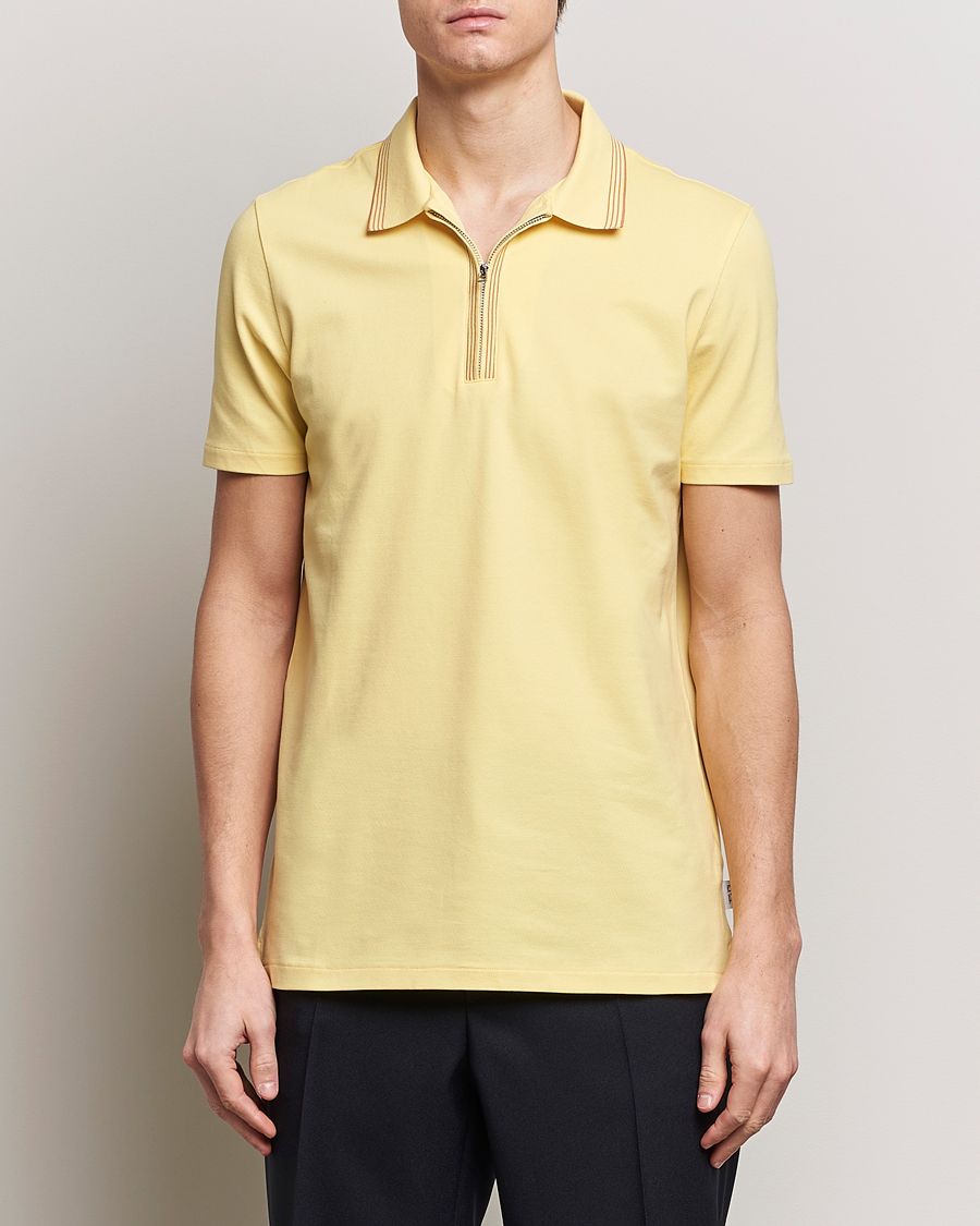 Herren | Kurzarm-Poloshirts | PS Paul Smith | Regular Fit Half Zip Polo Yellow