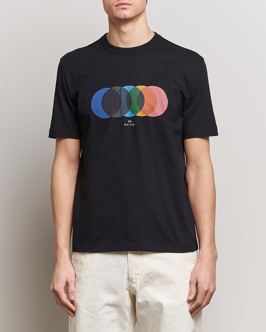 Herren | Kleidung | PS Paul Smith | Organic Cotton Circles Crew Neck T-Shirt Black