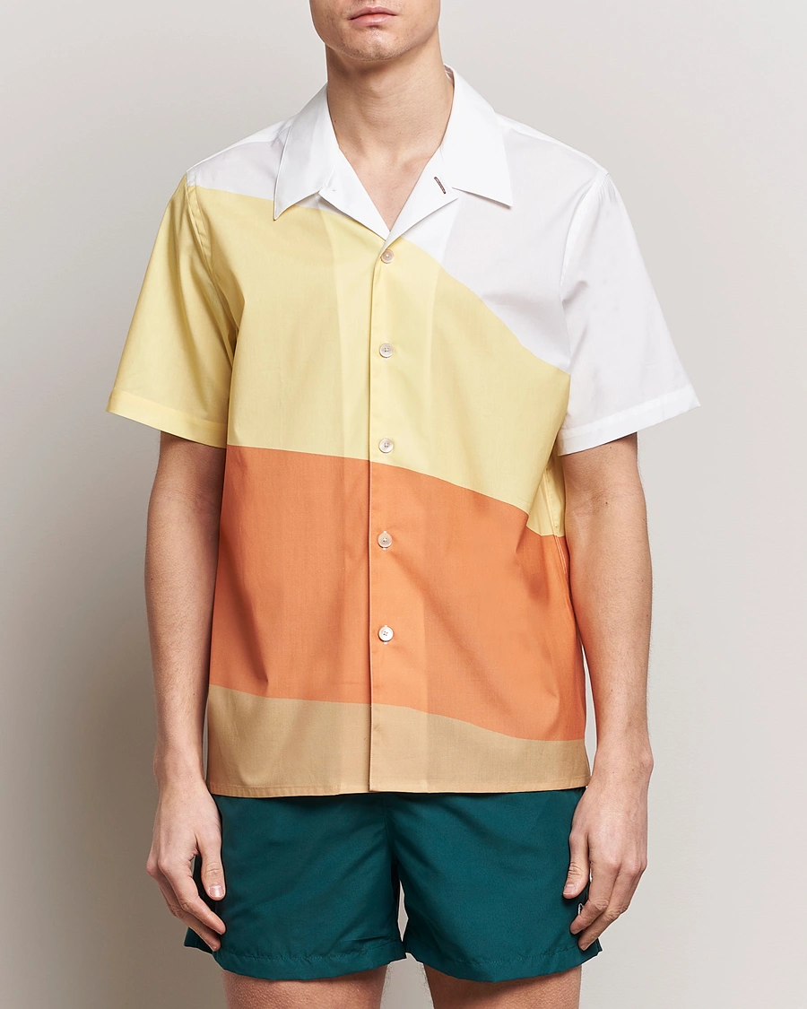 Herren | Freizeithemden | PS Paul Smith | Blocksstriped Resort Short Sleeve Shirt Multi