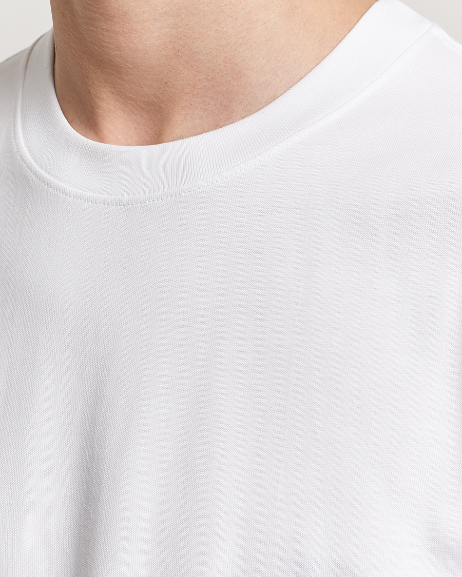 Herren | T-Shirts | Bread & Boxers | Textured Heavy Crew Neck T-Shirt White