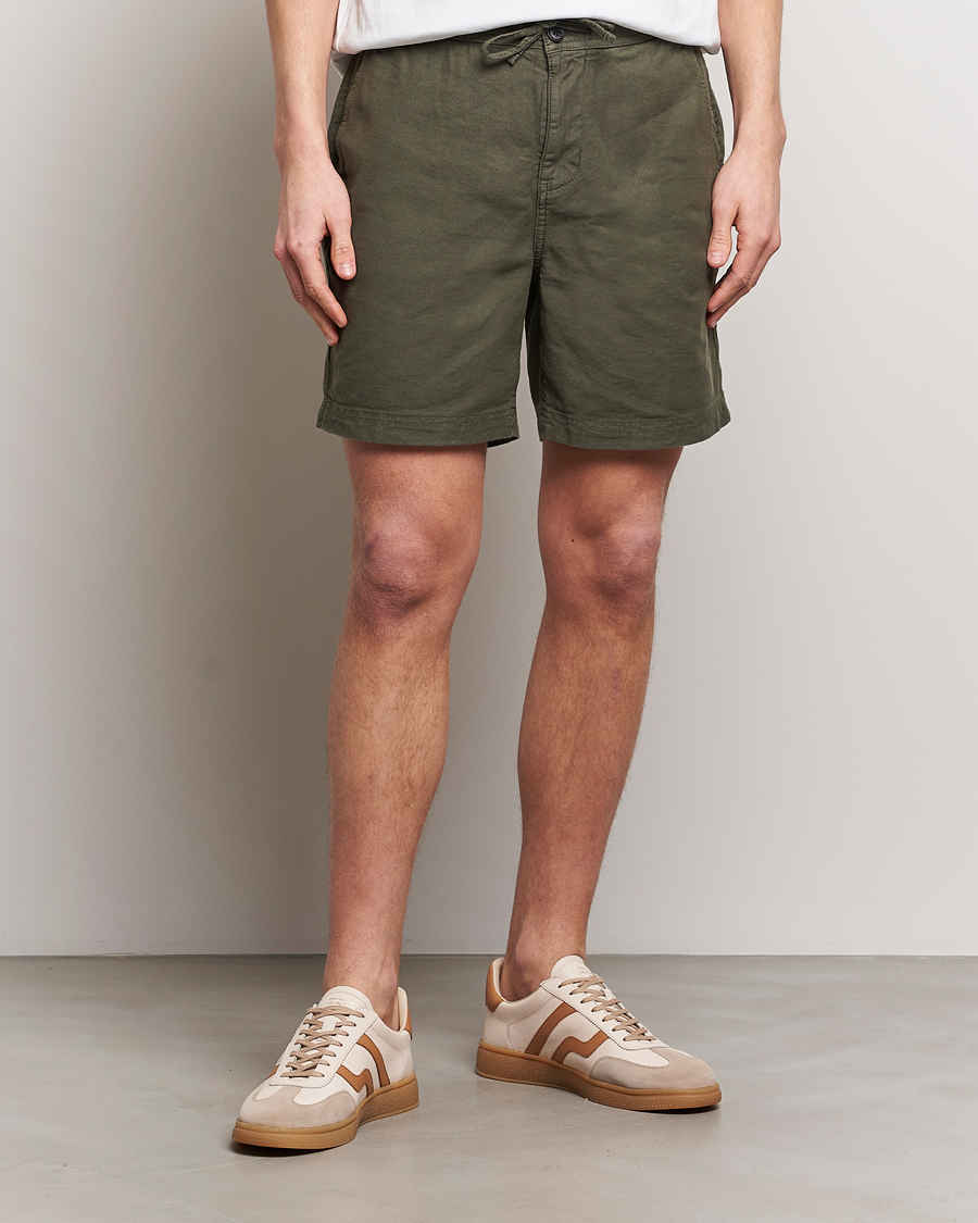 Herren | Shorts | Morris | Fenix Linen Shorts Olive