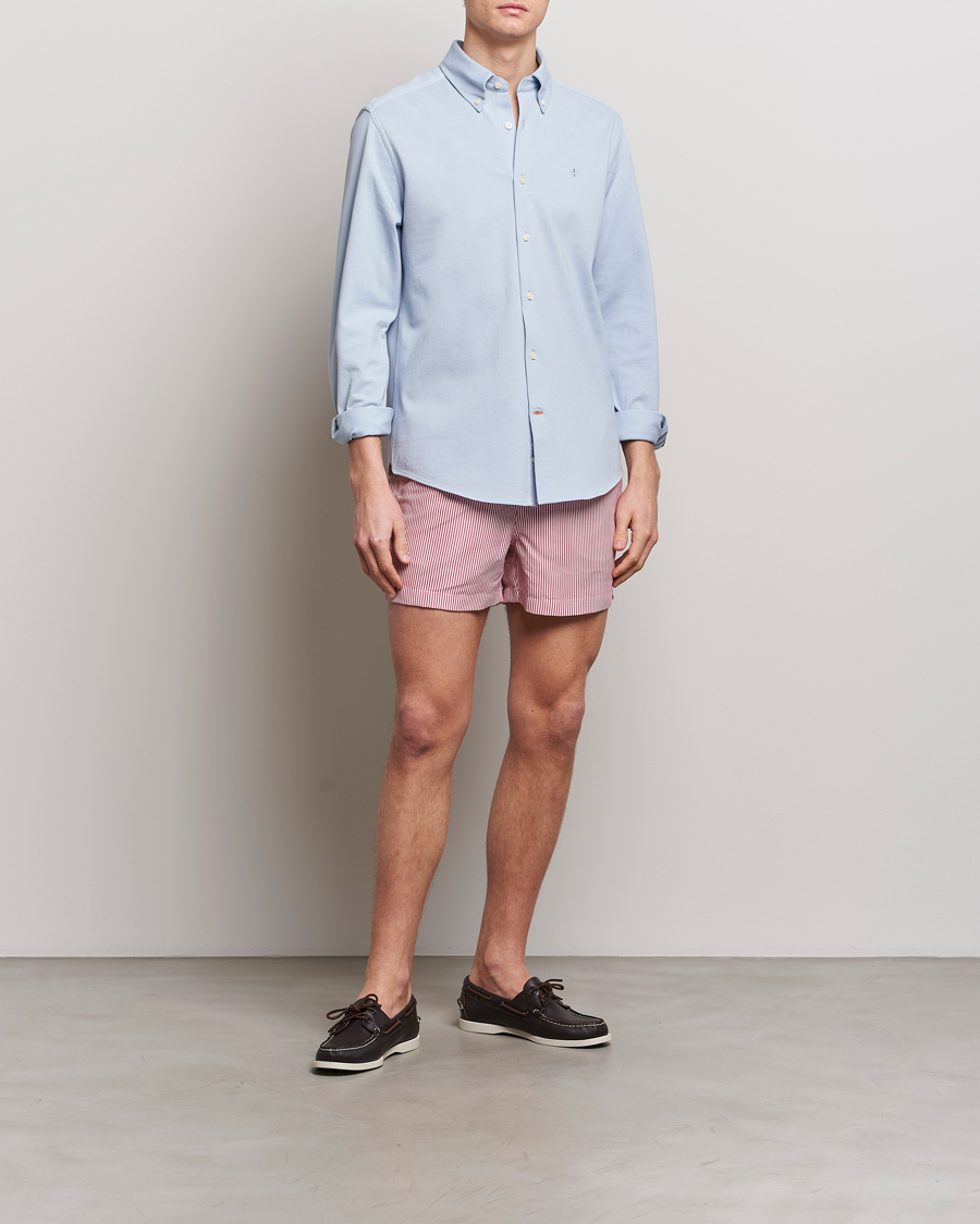 Herren | Badehosen | Morris | Stripe Bathing Trunks Cerise