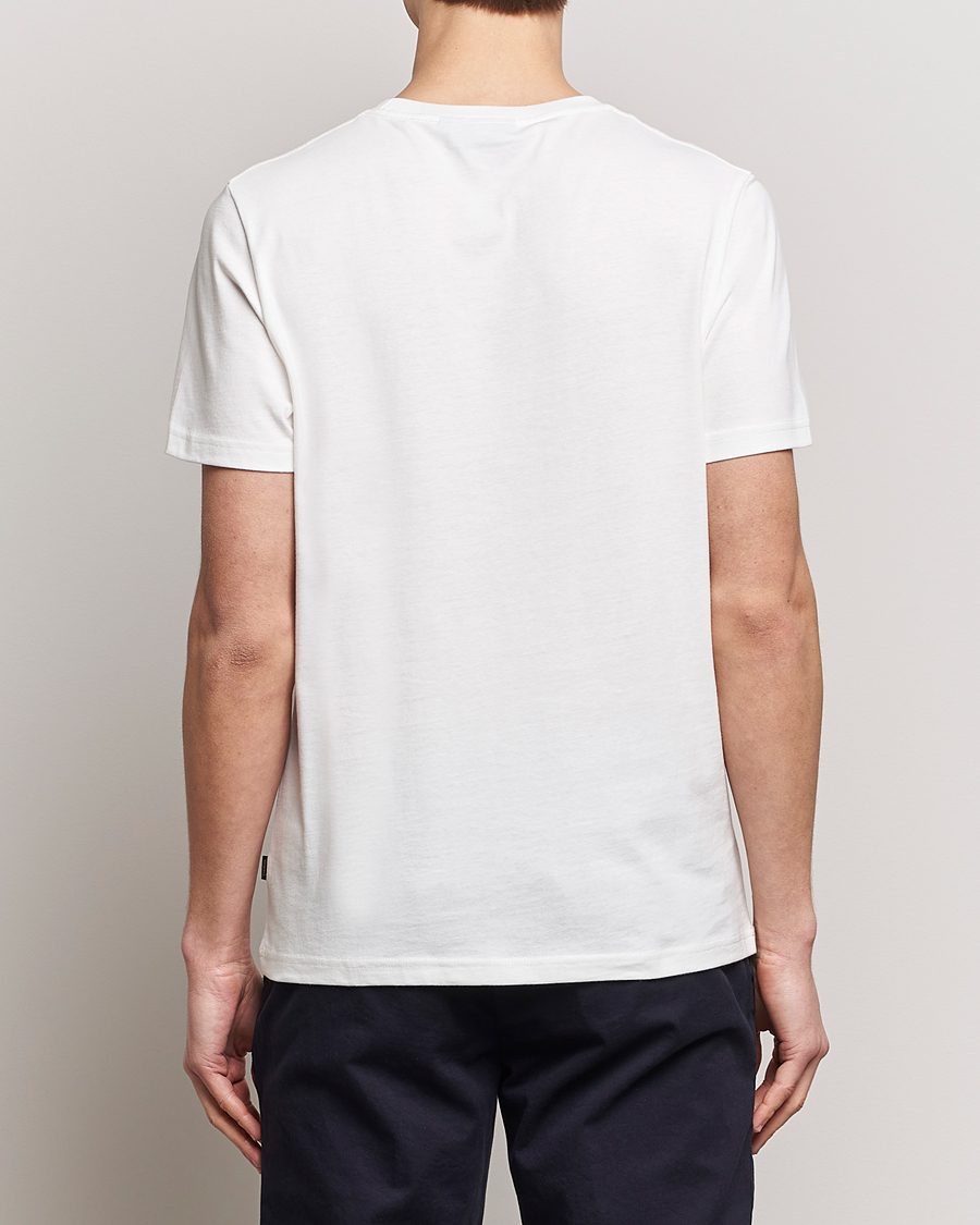Herren | T-Shirts | Morris | Crew Neck Cotton T-Shirt Off White