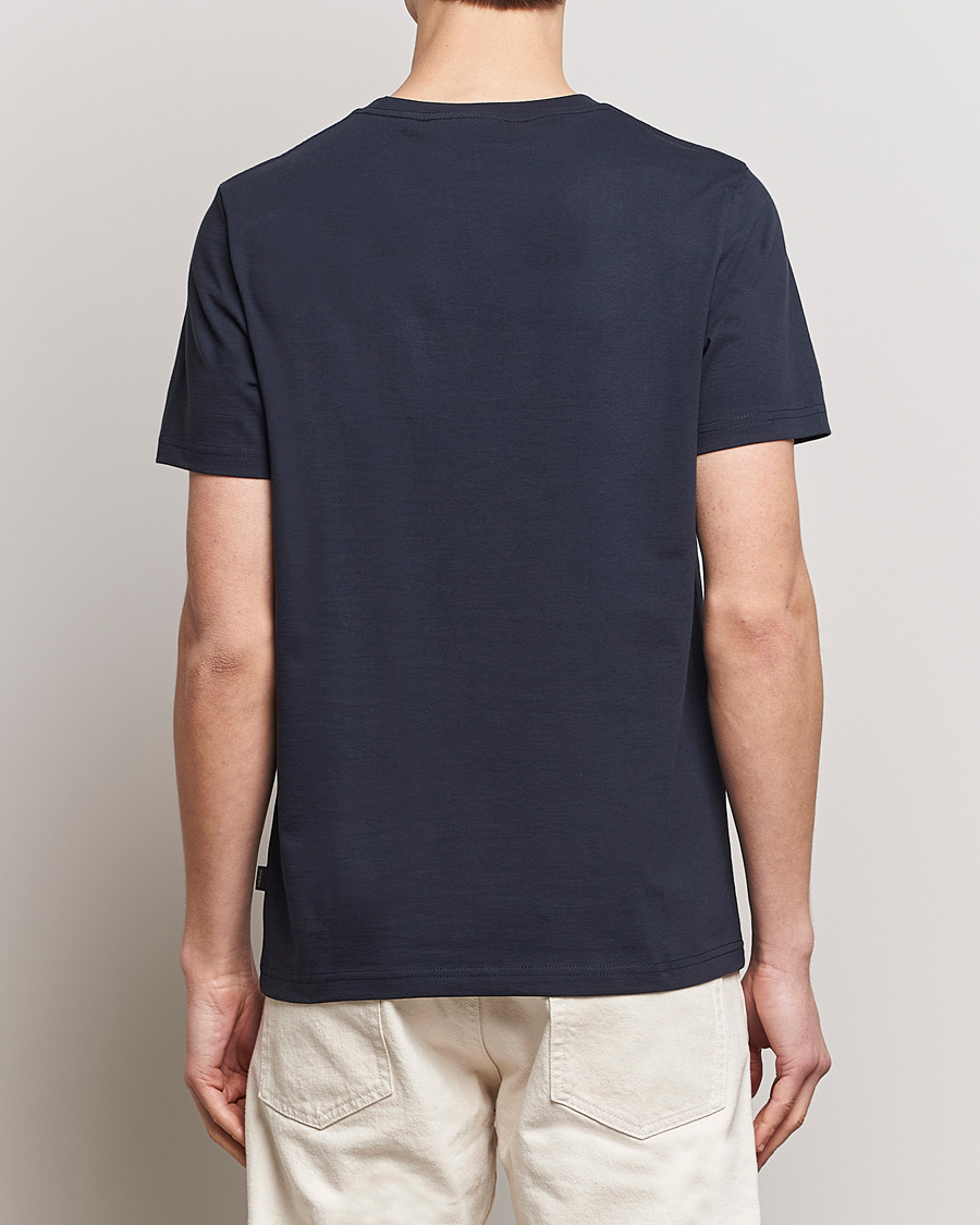 Herren | T-Shirts | Morris | Crew Neck Cotton T-Shirt Old Blue
