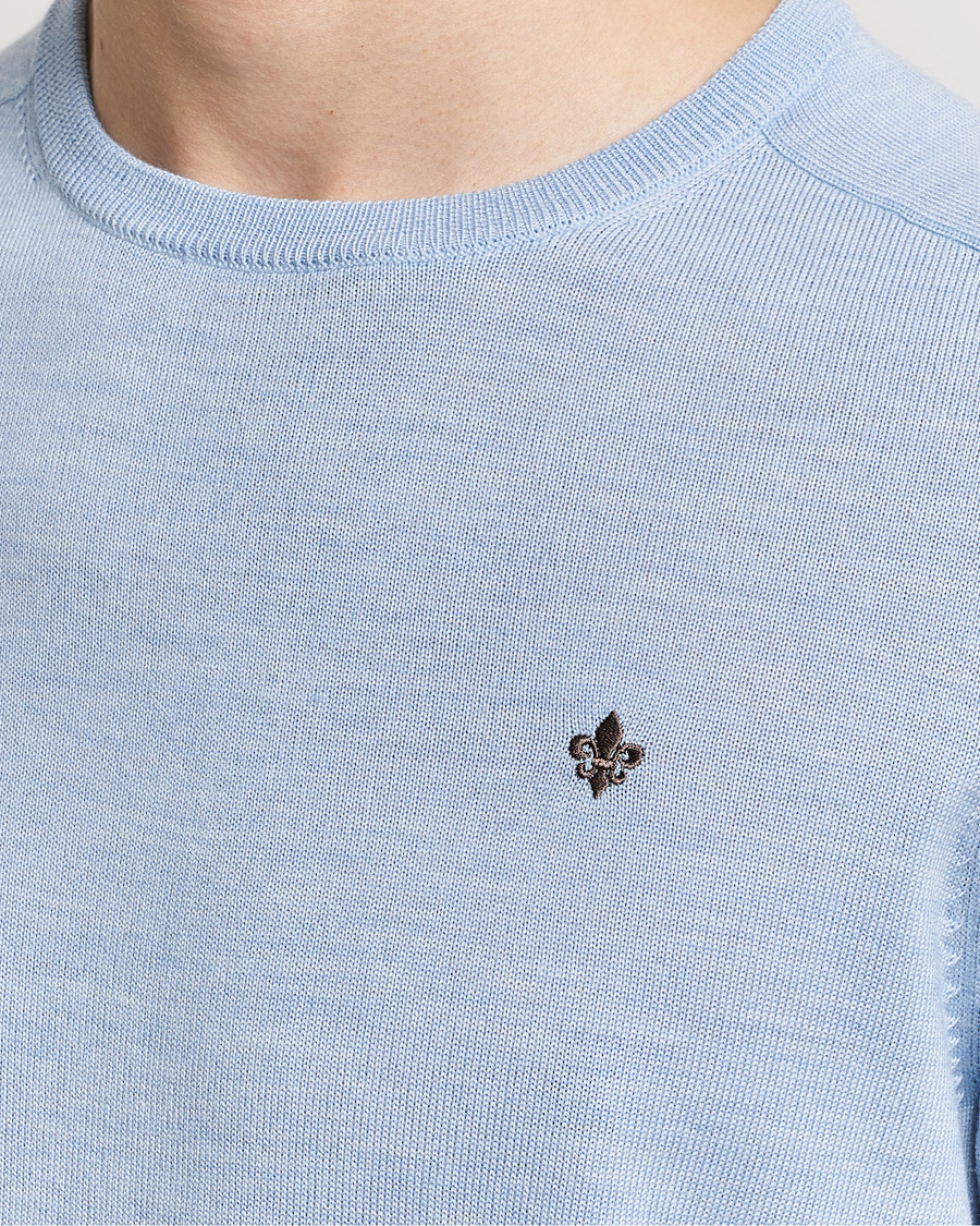 Herren | Pullover | Morris | Merino Crew Neck Pullover Light Blue