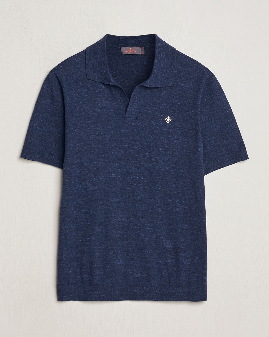 Herren | Poloshirts | Morris | Randall Cotton Resort Polo Navy
