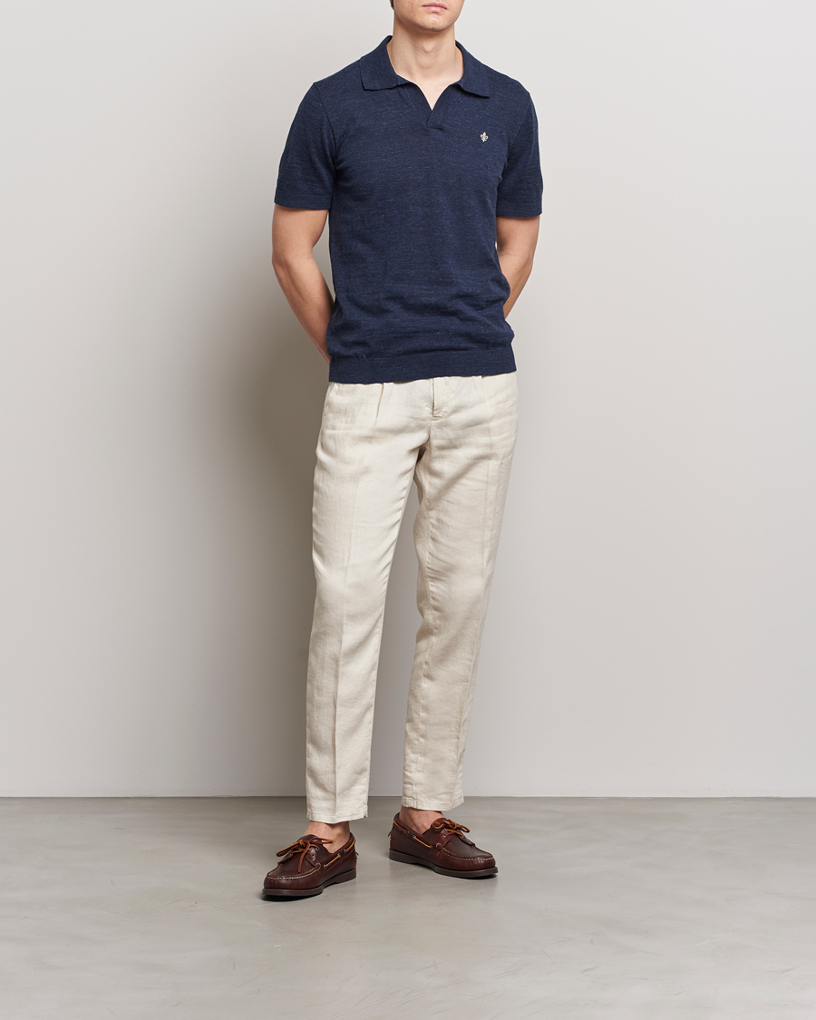 Herren | Poloshirts | Morris | Randall Cotton Resort Polo Navy