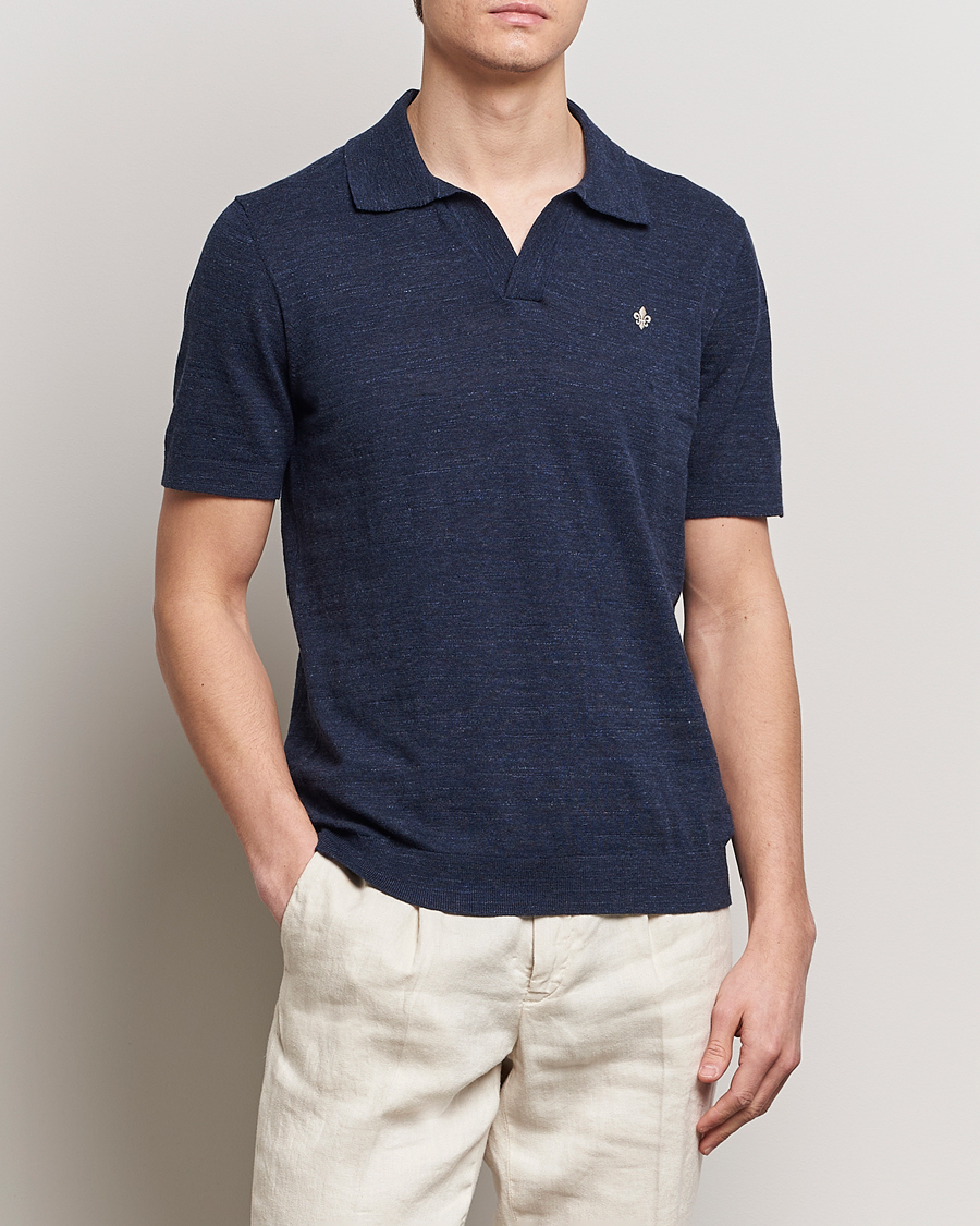 Herren | Poloshirts | Morris | Randall Cotton Resort Polo Navy