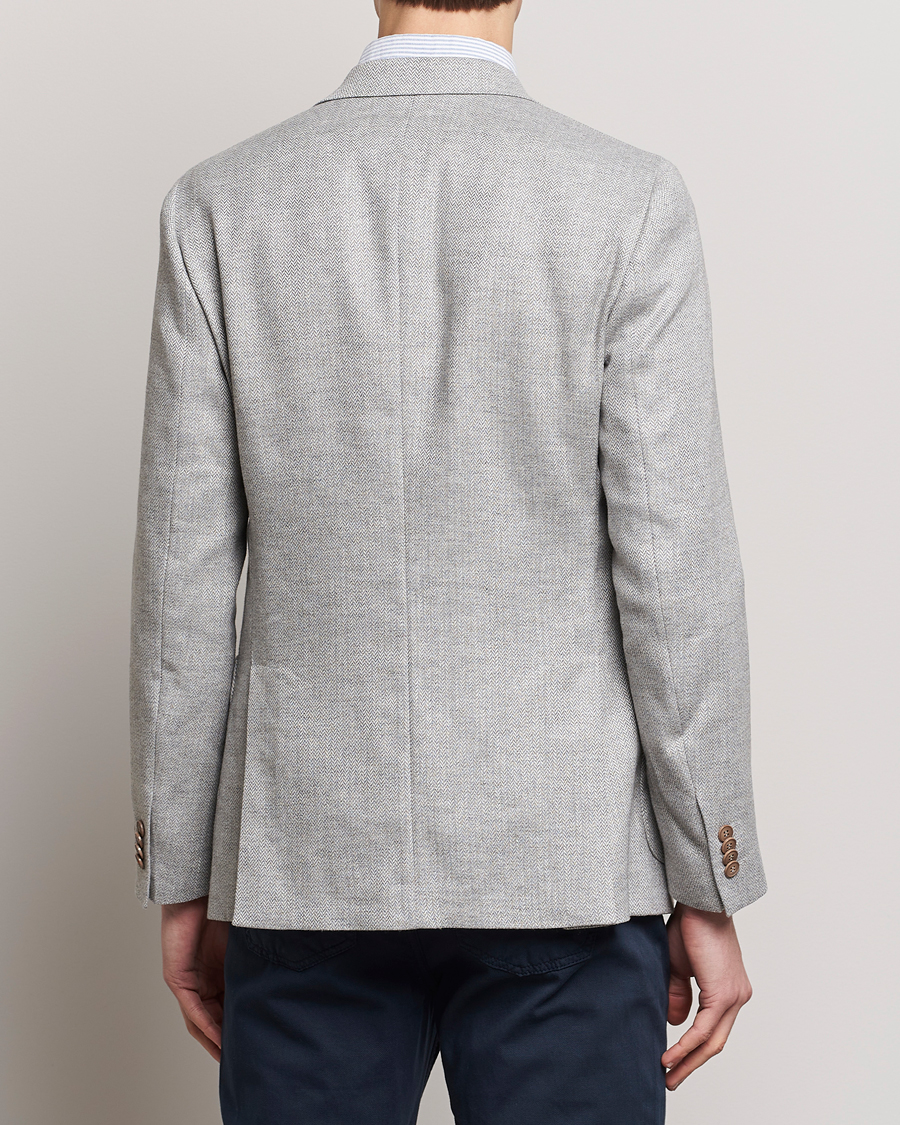 Herren | Sakkos | Morris | Hayes Linen Herringbone Blazer Grey