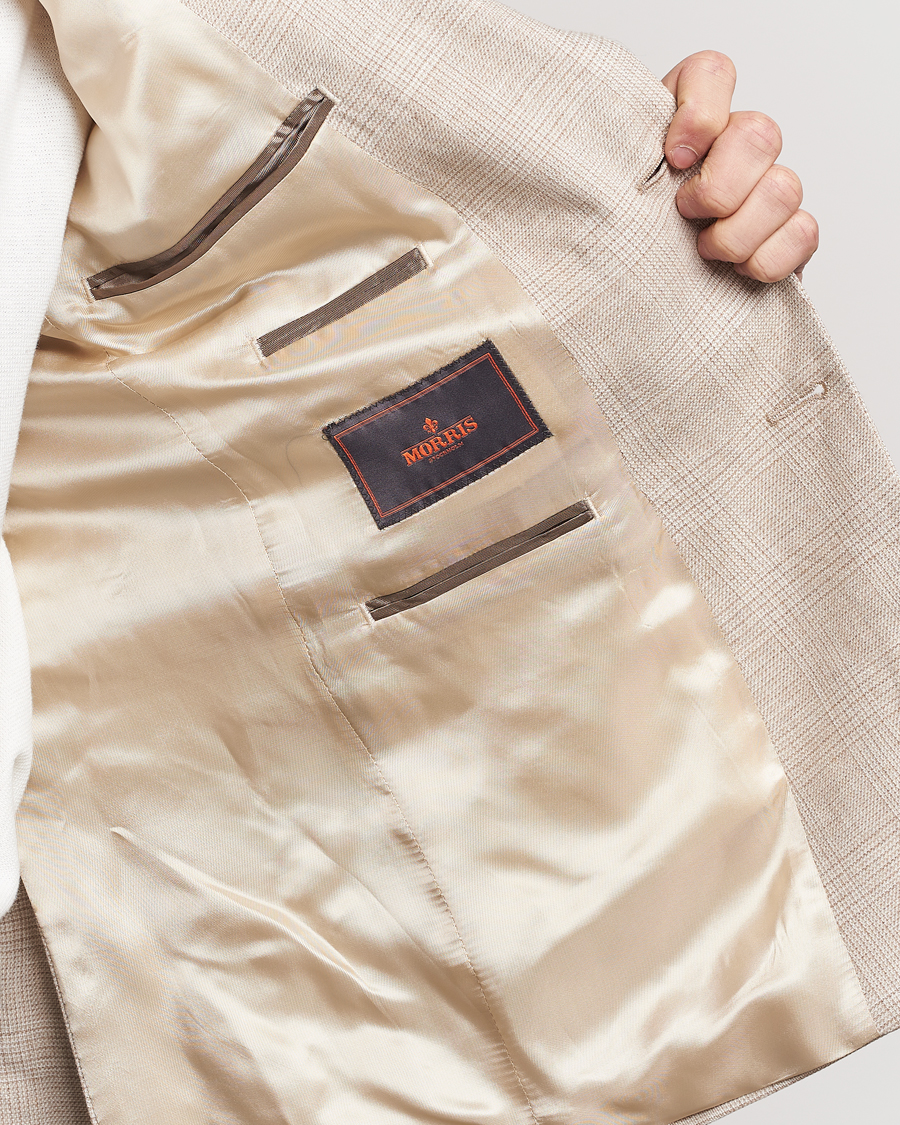 Herren | Sakkos | Morris | Archie Cotton Glencheck Blazer Khaki