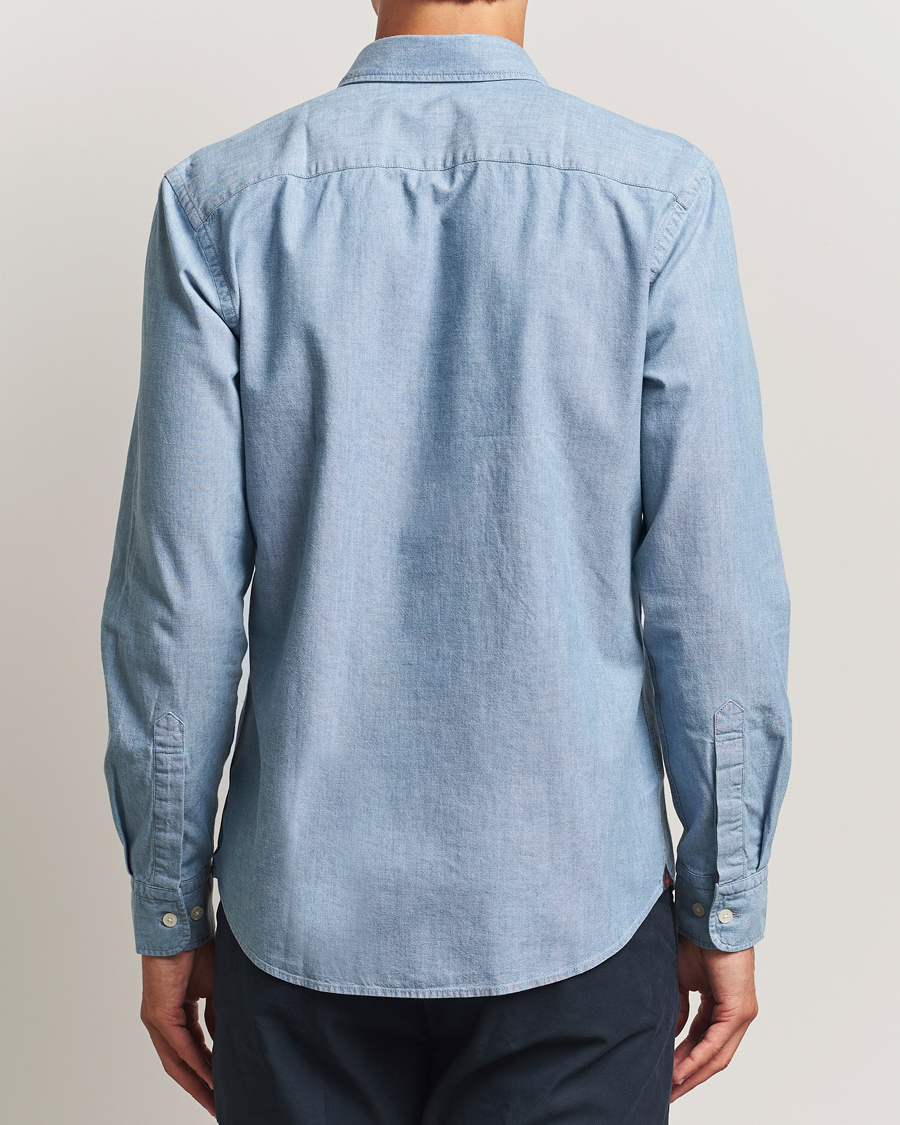Herren | Hemden | Morris | Slim Fit Chambray Shirt Blue