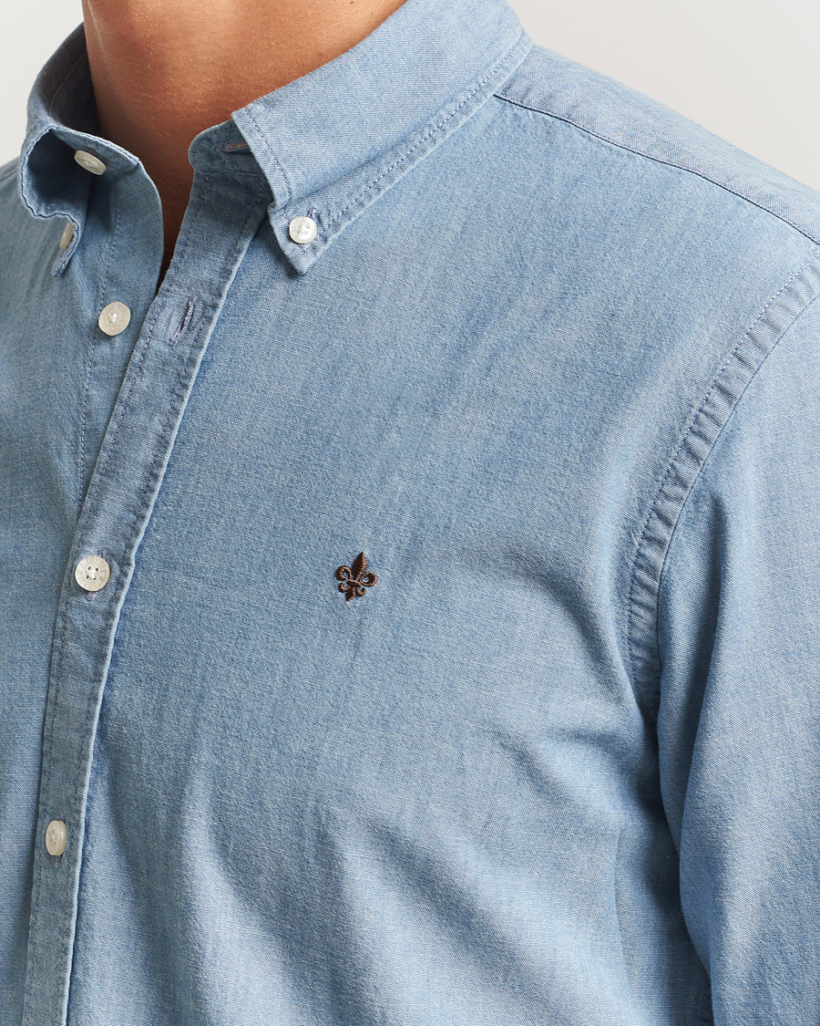 Herren | Hemden | Morris | Slim Fit Chambray Shirt Blue