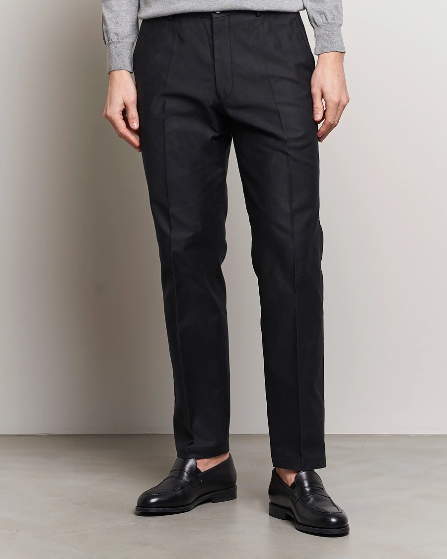 Herren | Kategorie | Oscar Jacobson | Decker Cotton Trousers Black