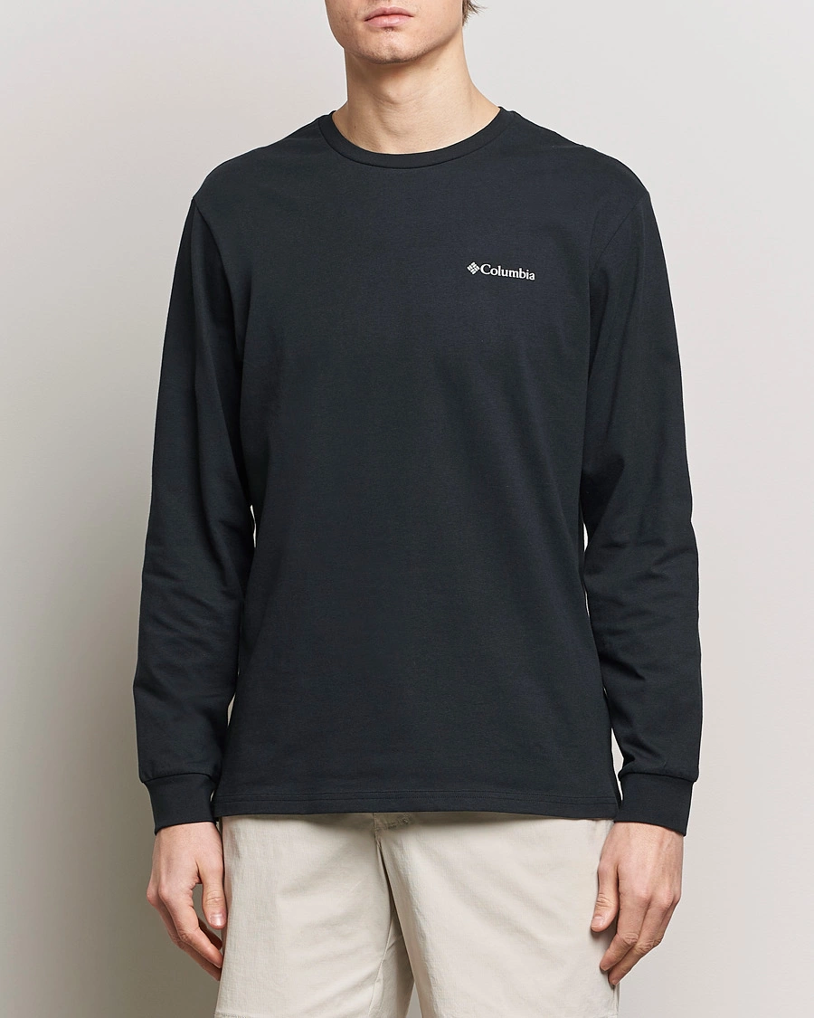 Herren | Schwartze t-shirts | Columbia | Explorers Canyon Long Sleeve T-Shirt Black