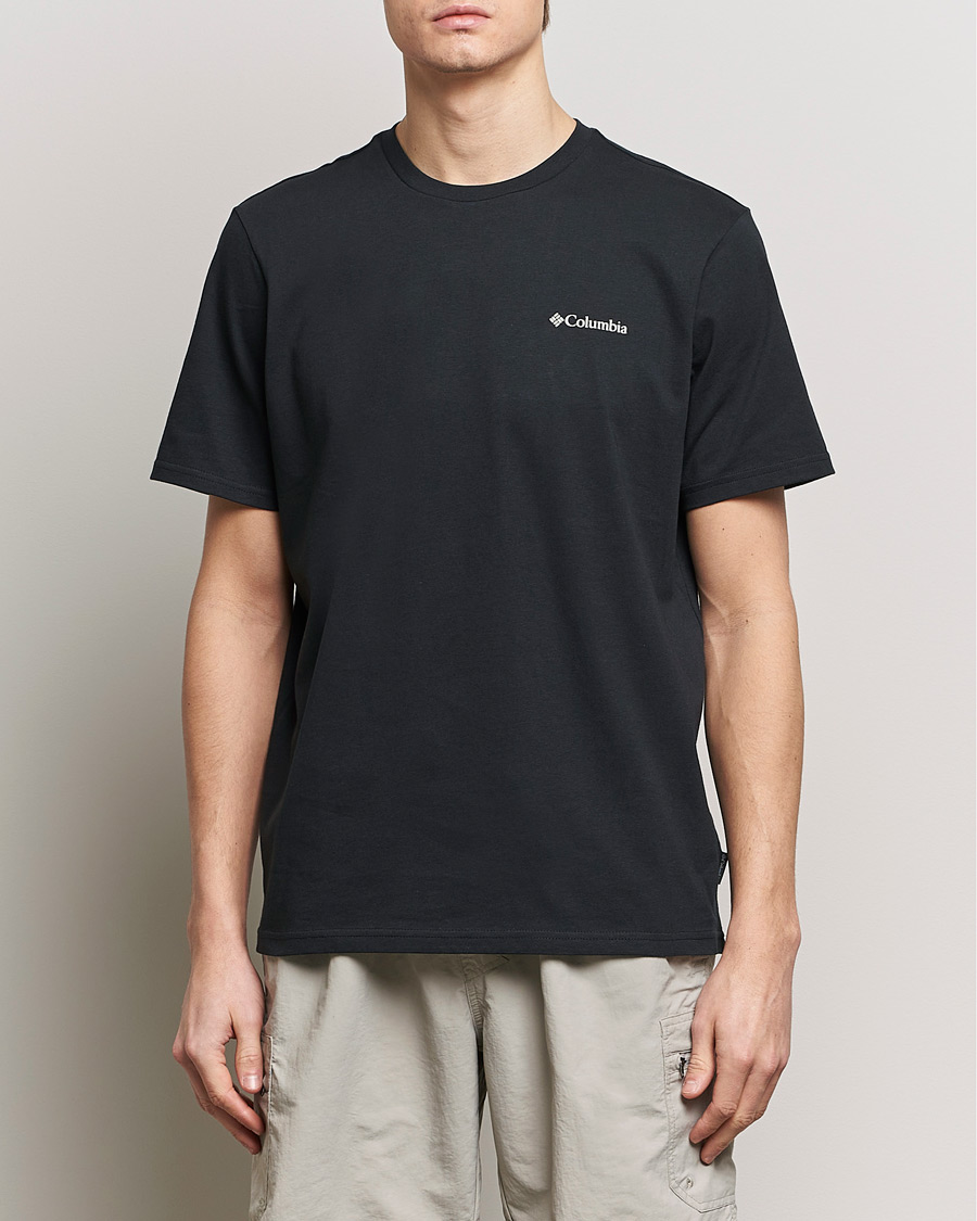 Herren | Kurzarm T-Shirt | Columbia | Explorers Canyon Back Print T-Shirt Black
