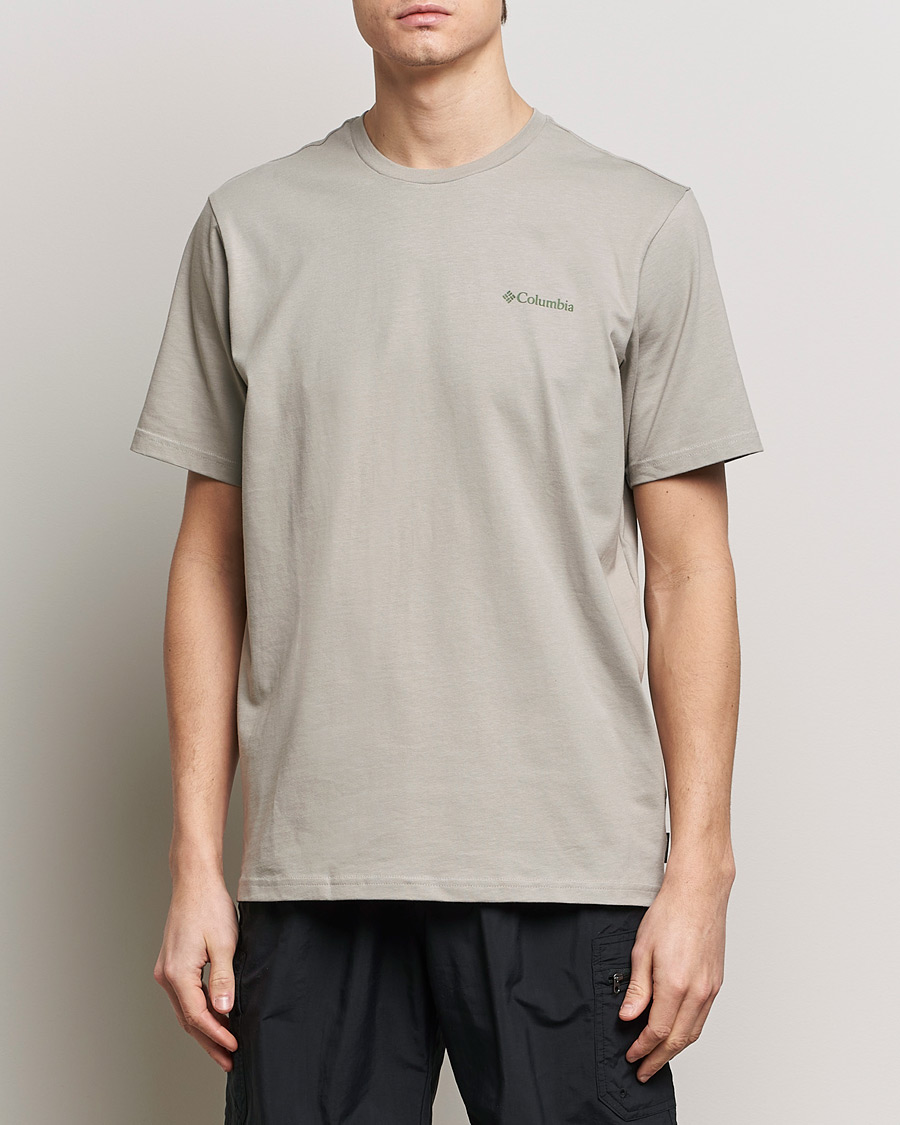 Herren | Kurzarm T-Shirt | Columbia | Explorers Canyon Back Print T-Shirt Flint Grey