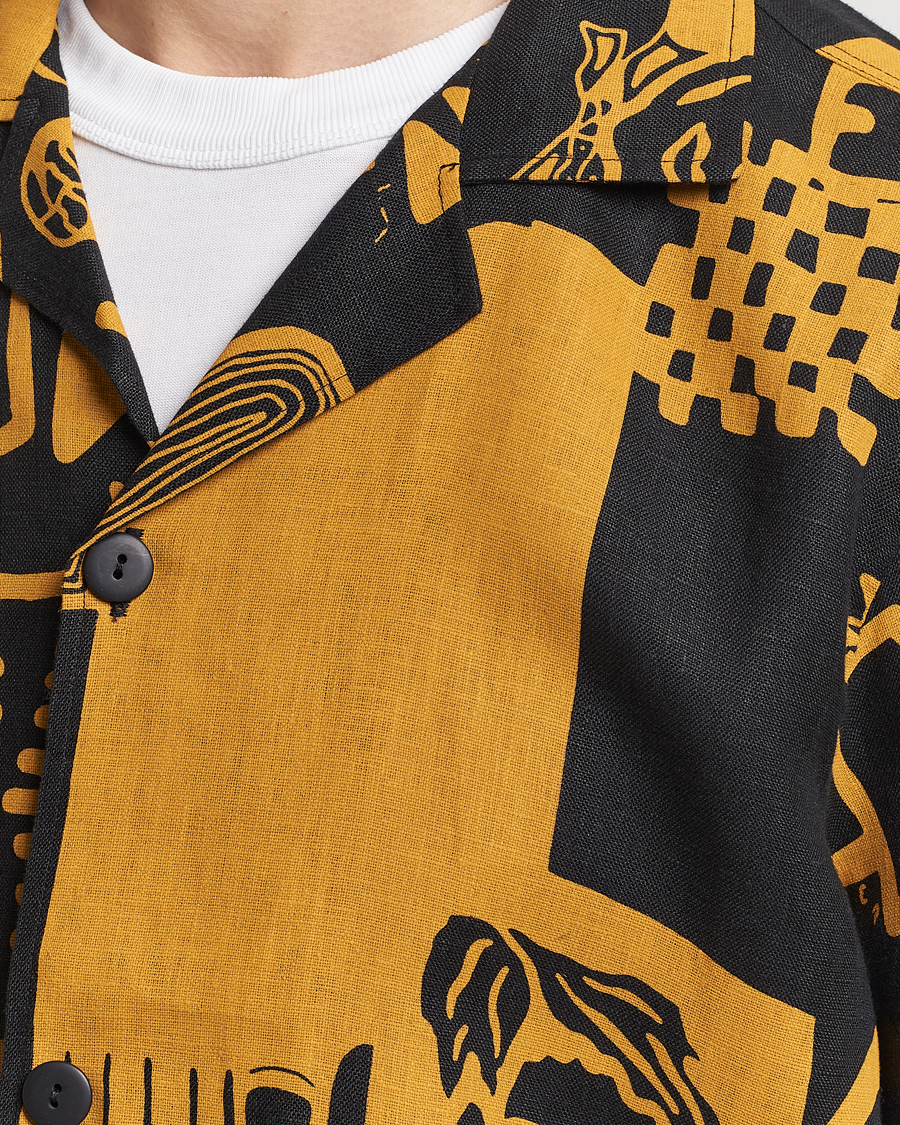 Herren | Hemden | OAS | Short Sleeve Cuba Linen Shirt Krispy Night