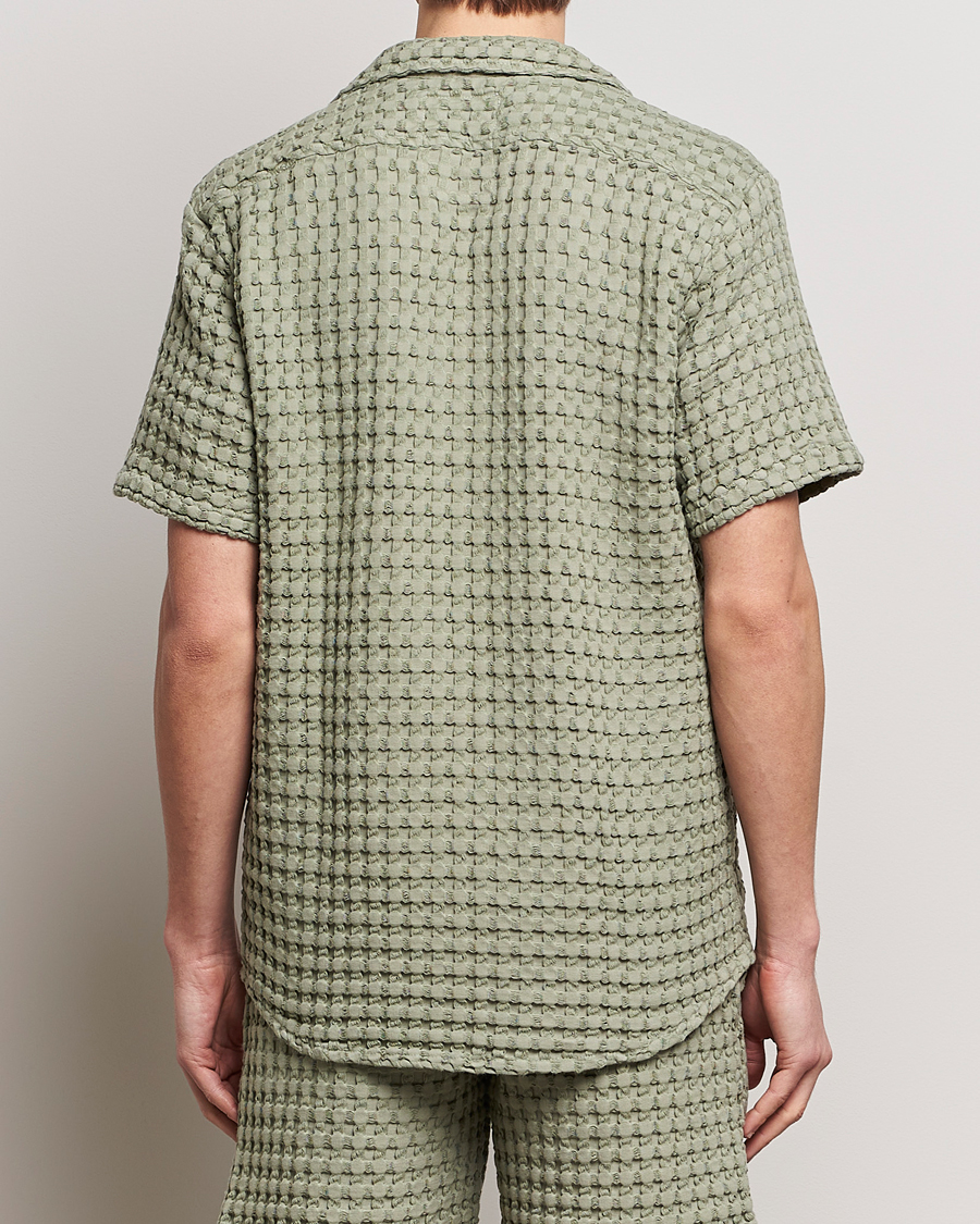 Herren | Hemden | OAS | Cuba Waffle Shirt Dusty Green