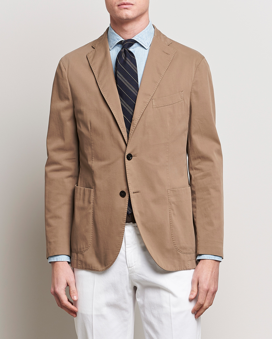 Herren | Kleidung | Boglioli | K Jacket Cotton Stretch Blazer Beige