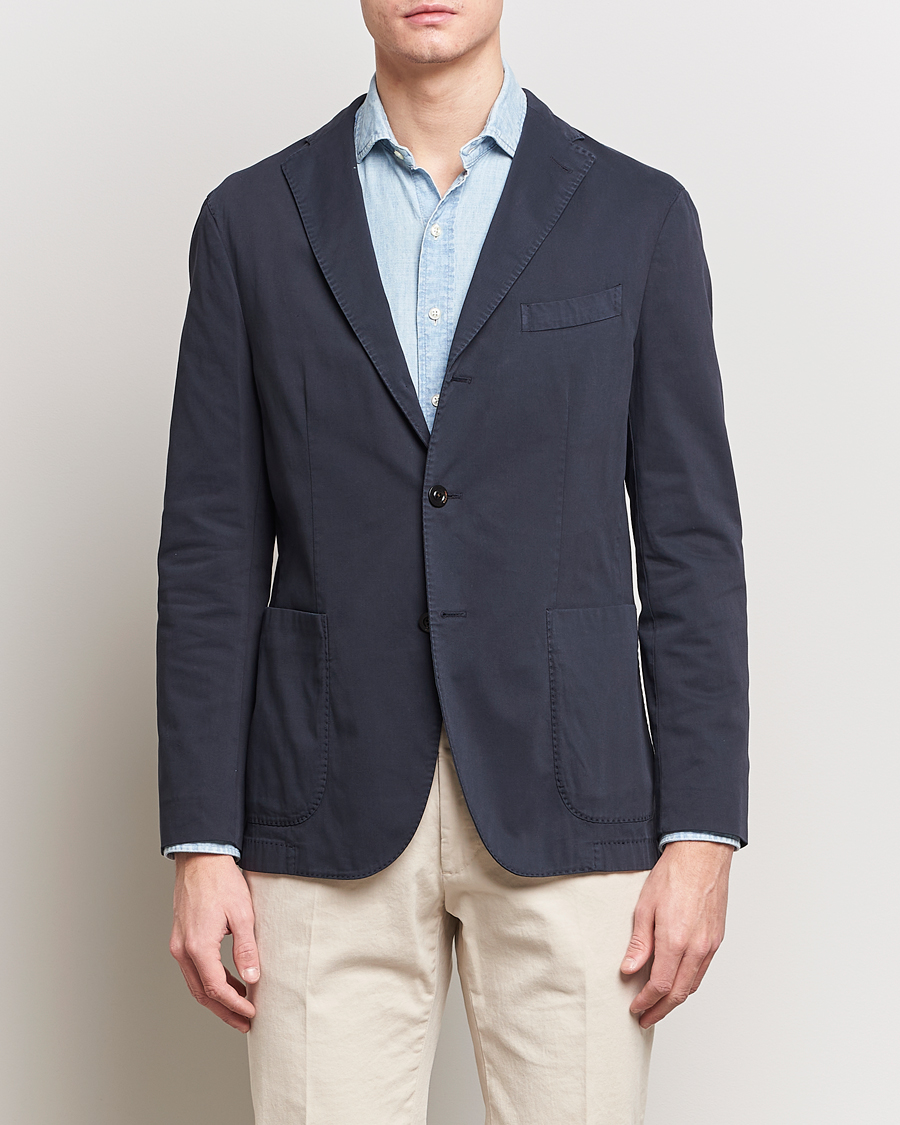 Herren | Kleidung | Boglioli | K Jacket Cotton Stretch Blazer Navy