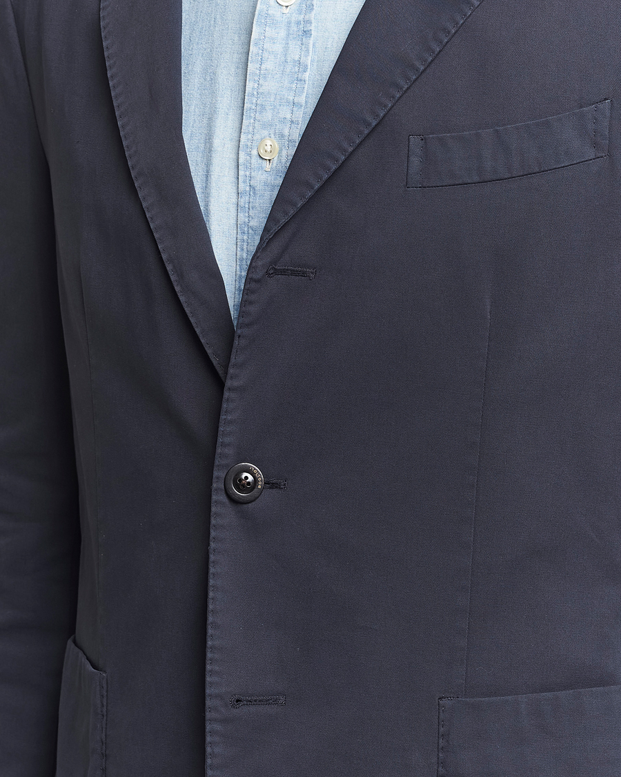 Herren | Sakkos | Boglioli | K Jacket Cotton Stretch Blazer Navy