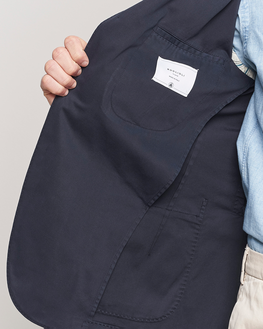 Herren | Sakkos | Boglioli | K Jacket Cotton Stretch Blazer Navy