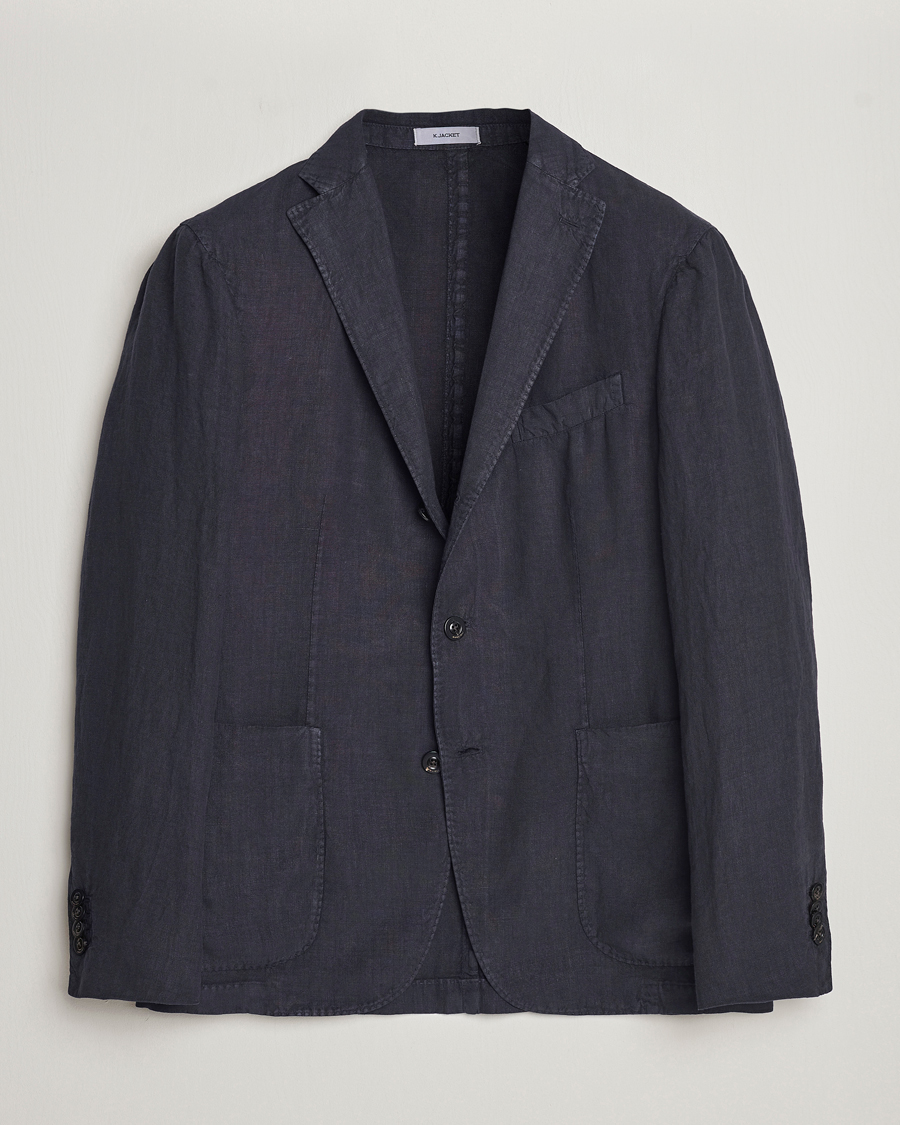 Herren | Sakkos | Boglioli | K Jacket Linen Blazer Navy