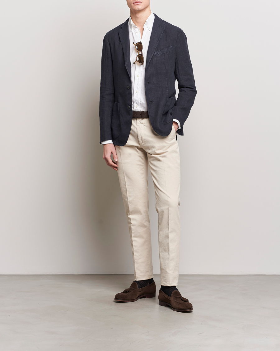 Herren | Sakkos | Boglioli | K Jacket Linen Blazer Navy