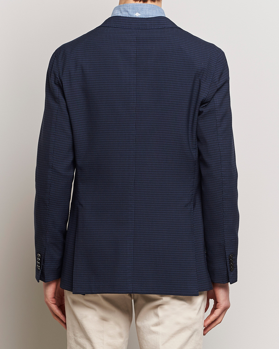 Herren | Sakkos | Boglioli | K Jacket Check Wool Blazer Navy