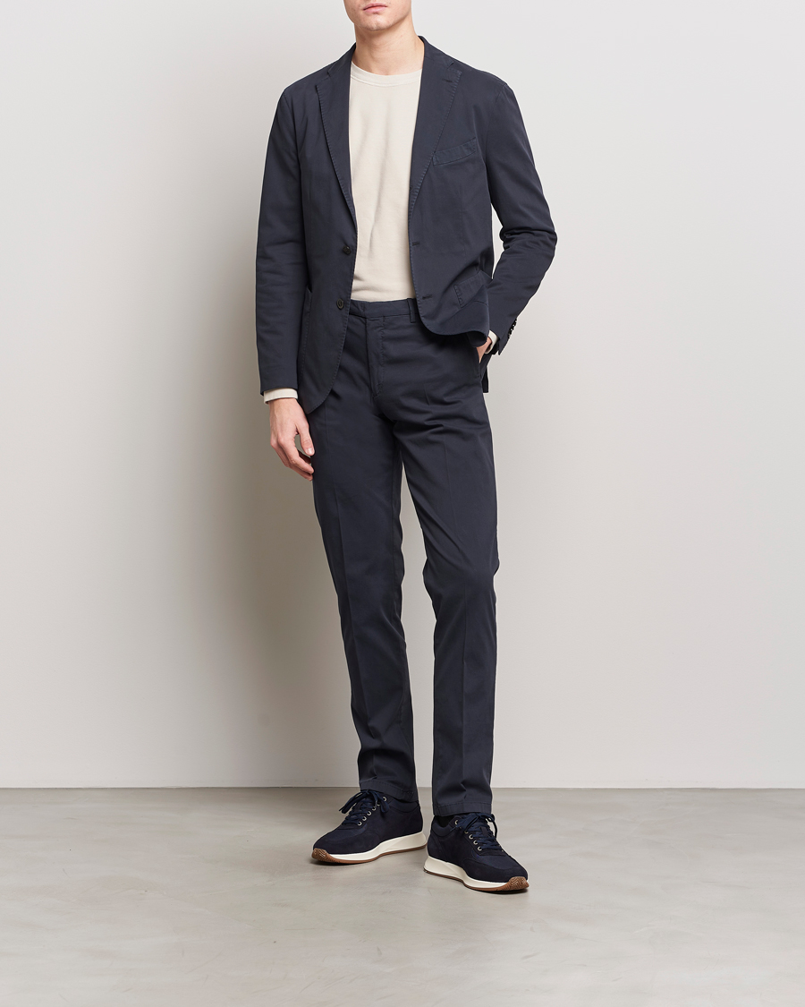 Herren | Stilsegment Formal | Boglioli | K Jacket Cotton Stretch Suit Navy