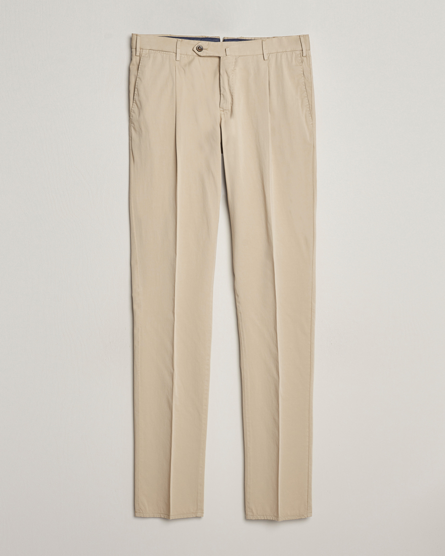 Herren | Hosen | PT01 | Slim Fit Garment Dyed Stretch Chinos Beige
