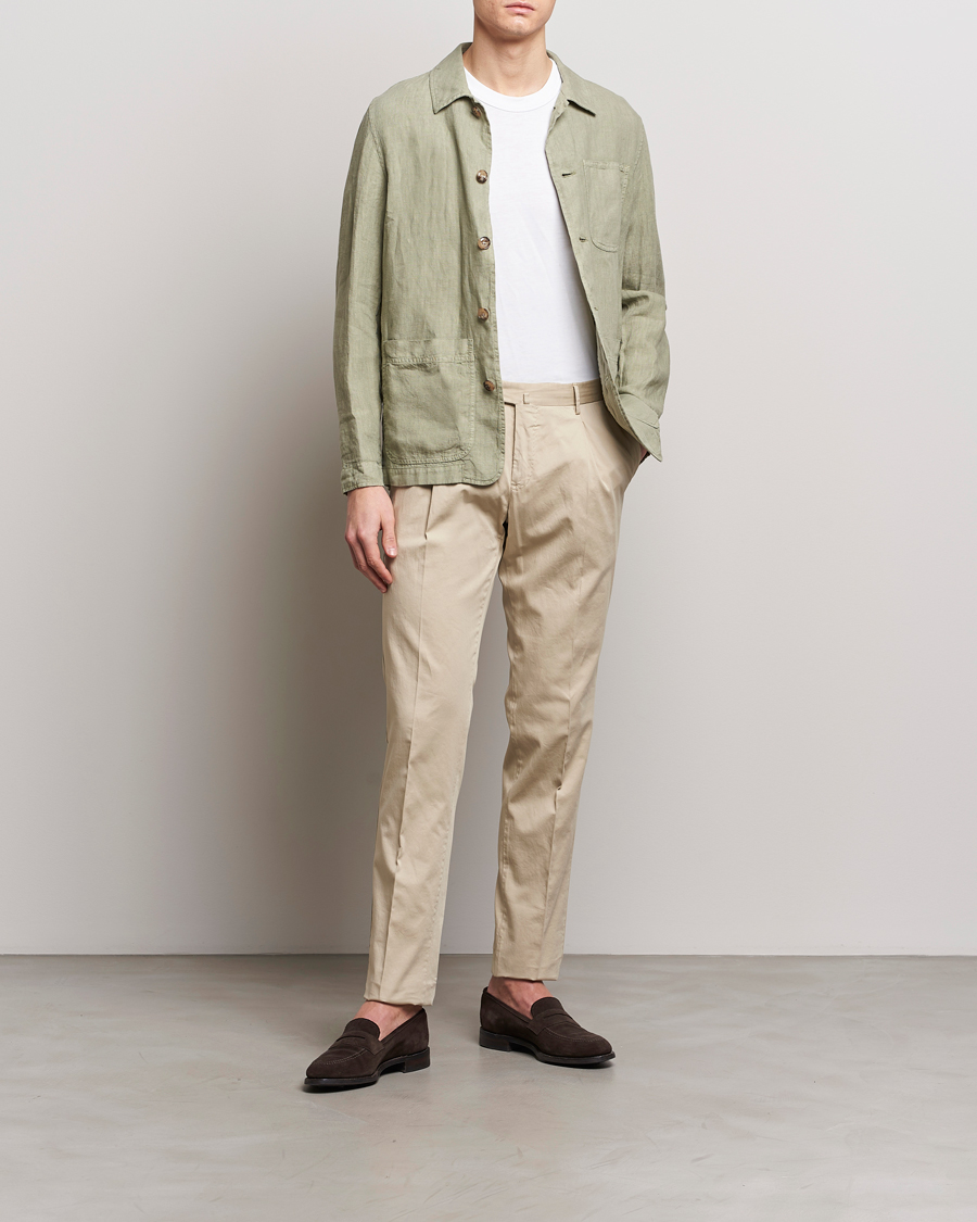 Herren | Hosen | PT01 | Slim Fit Garment Dyed Stretch Chinos Beige