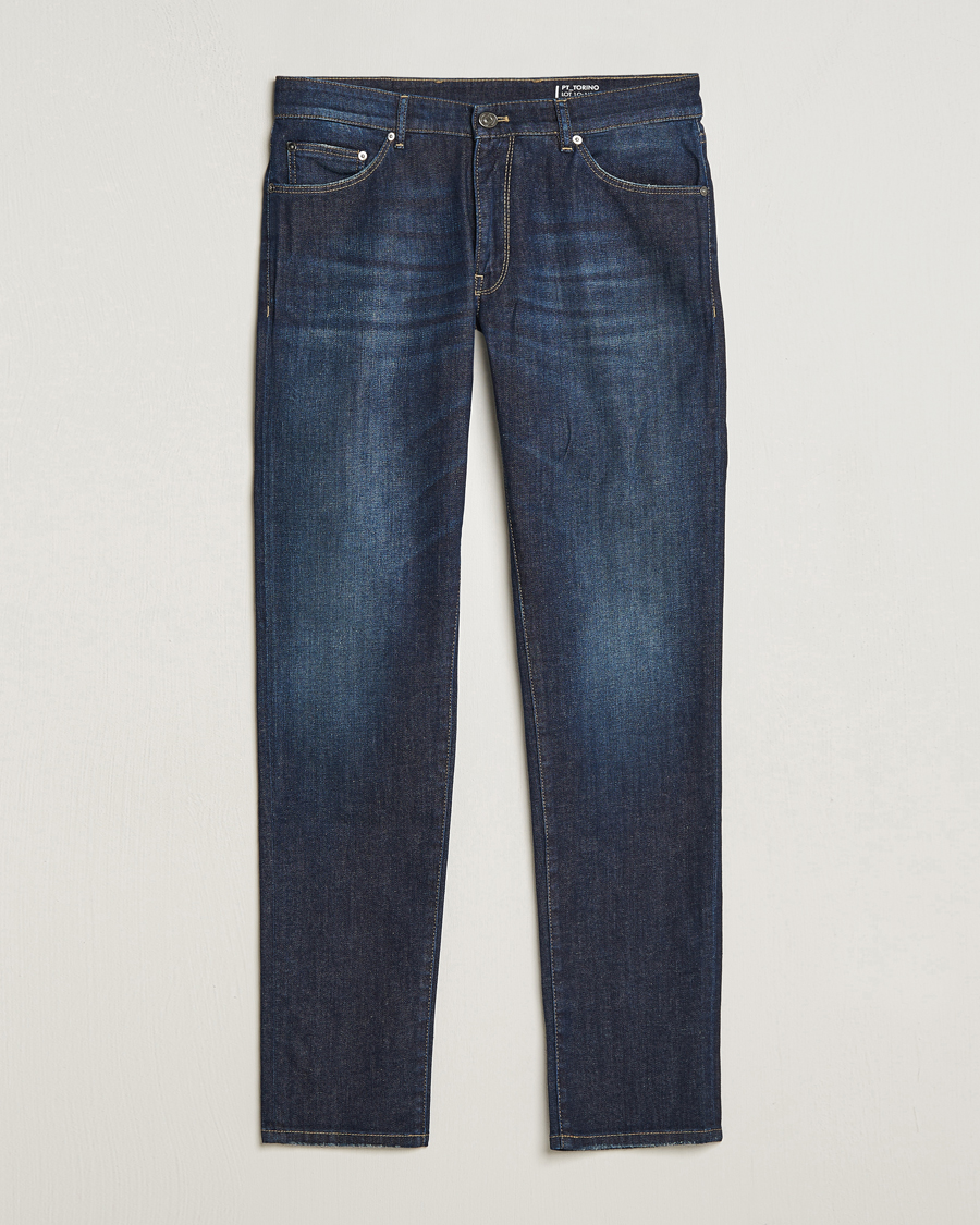 Herren | Jeans | PT01 | Slim Fit Stretch Jeans Dark Blue Wash