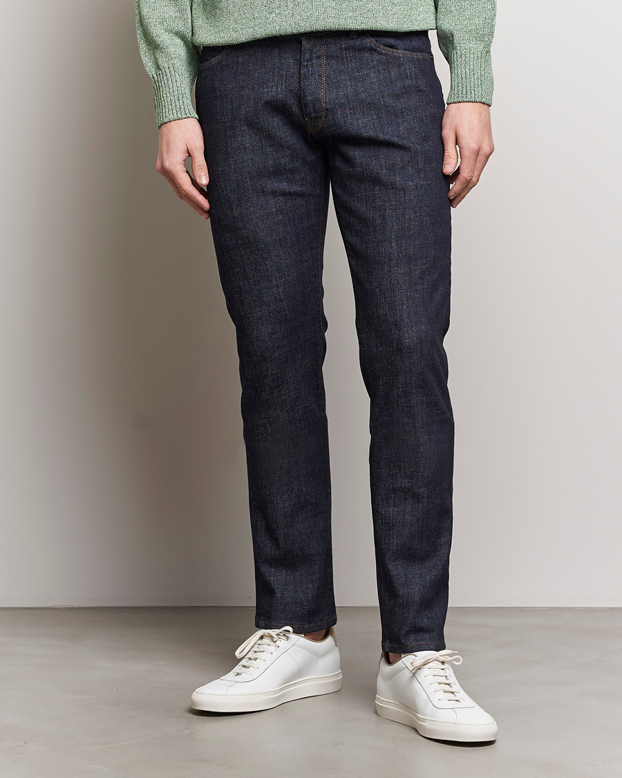 Herren | Blaue jeans | PT01 | Slim Fit Stretch Jeans Dark Indigo
