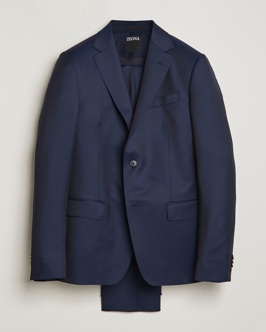 Herren | Anzüge | Zegna | Tailored Wool Suit Navy