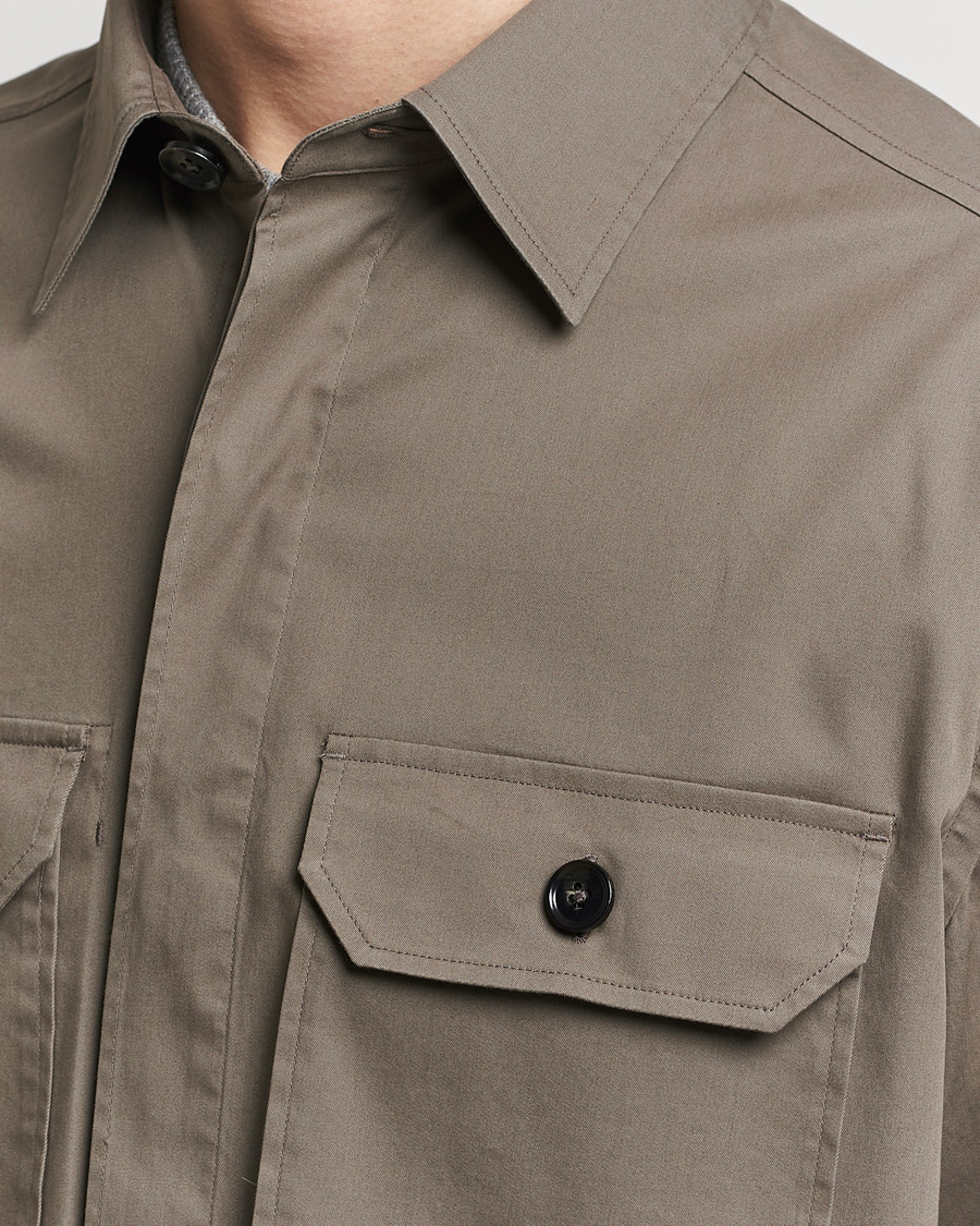 Herren | Hemden | Zegna | Premium Cotton Overshirt Olive