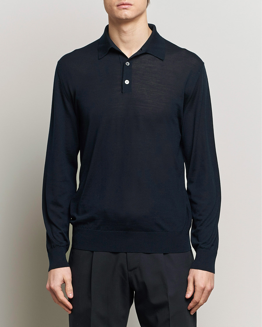 Herren | Pullover | Zegna | High Performance Wool Polo Navy