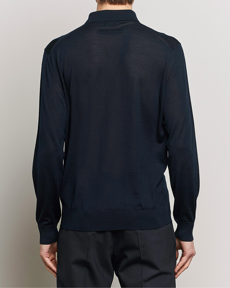 Herren | Pullover | Zegna | High Performance Wool Polo Navy