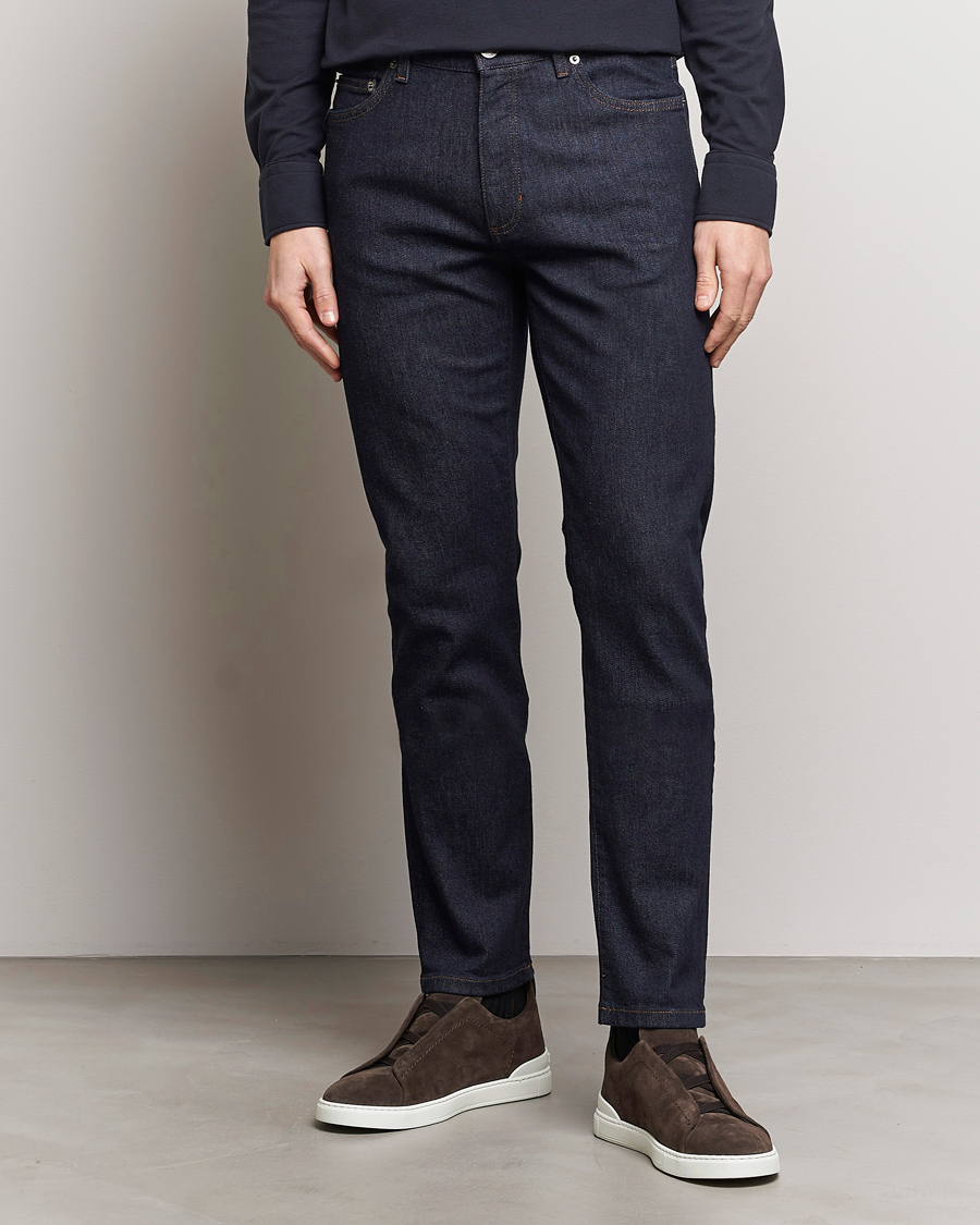 Herren | Kleidung | Zegna | Slim Fit 5-Pocket Jeans Dark Indigo