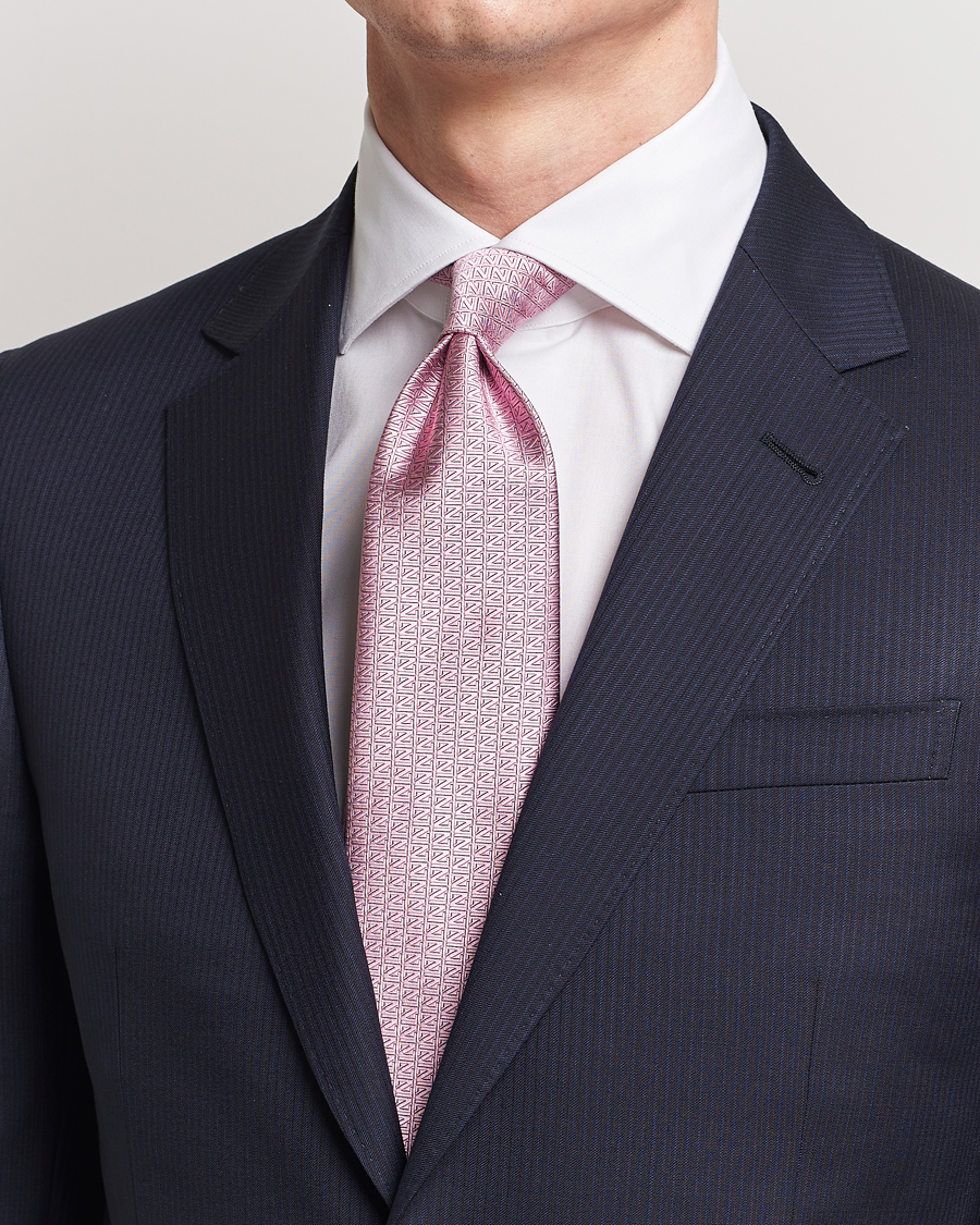 Herren | Krawatten | Zegna | Monogram Silk Tie Pink