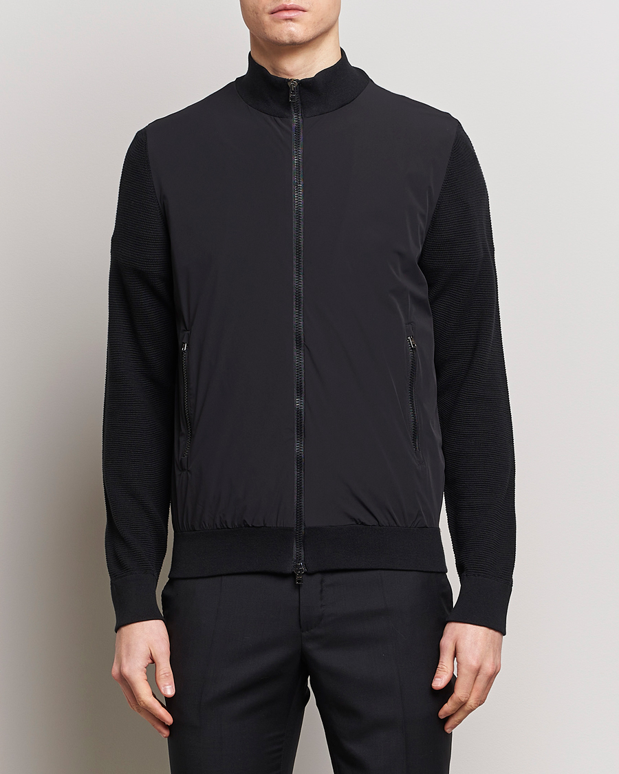 Herren | Stilvolle Jacken | Herno | Hybrid Knit Jacket Black