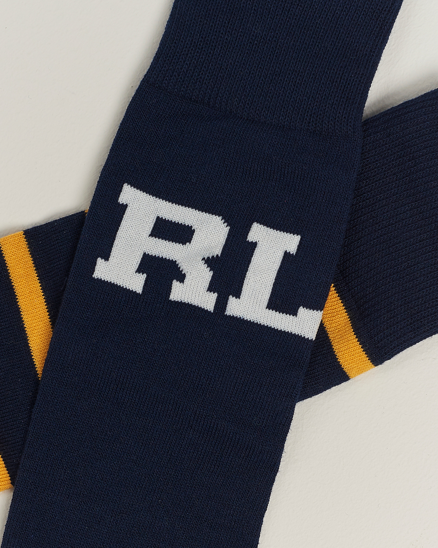Herren | Kleidung | Polo Ralph Lauren | 3-Pack Crew Sock Navy Bear & Stripe