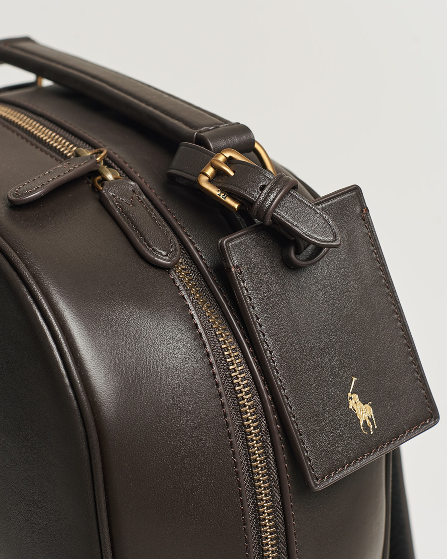 Herren | Polo Ralph Lauren Leather Backpack Dark Brown | Polo Ralph Lauren | Leather Backpack Dark Brown