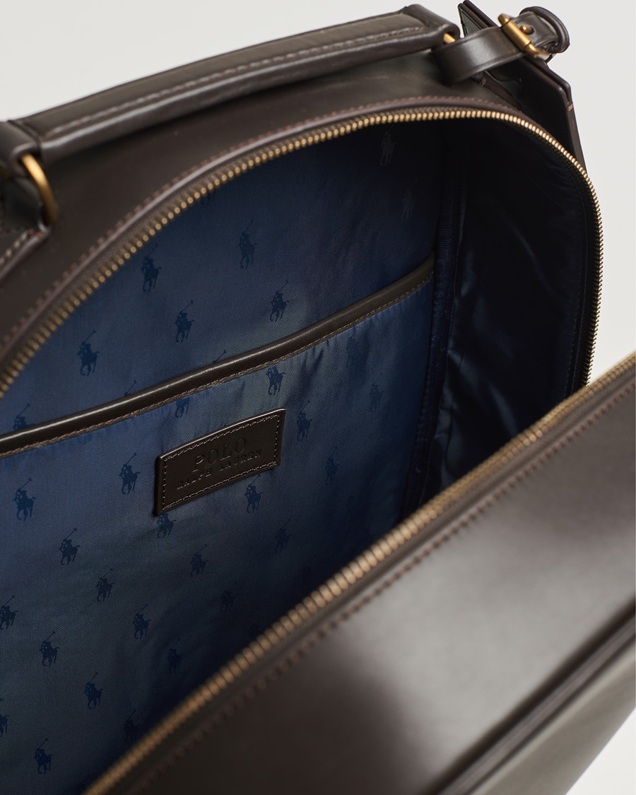 Herren | Polo Ralph Lauren Leather Backpack Dark Brown | Polo Ralph Lauren | Leather Backpack Dark Brown