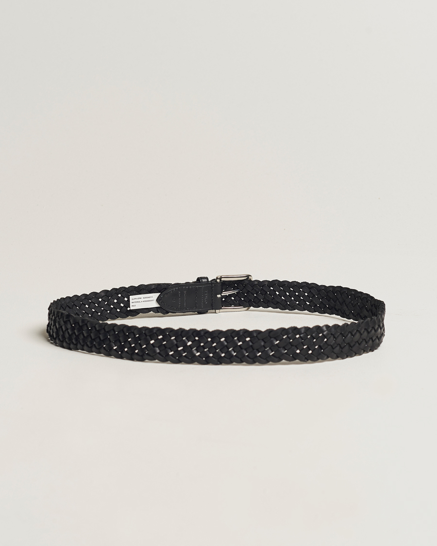 Herren | Polo Ralph Lauren Braided Leather Belt Black | Polo Ralph Lauren | Braided Leather Belt Black