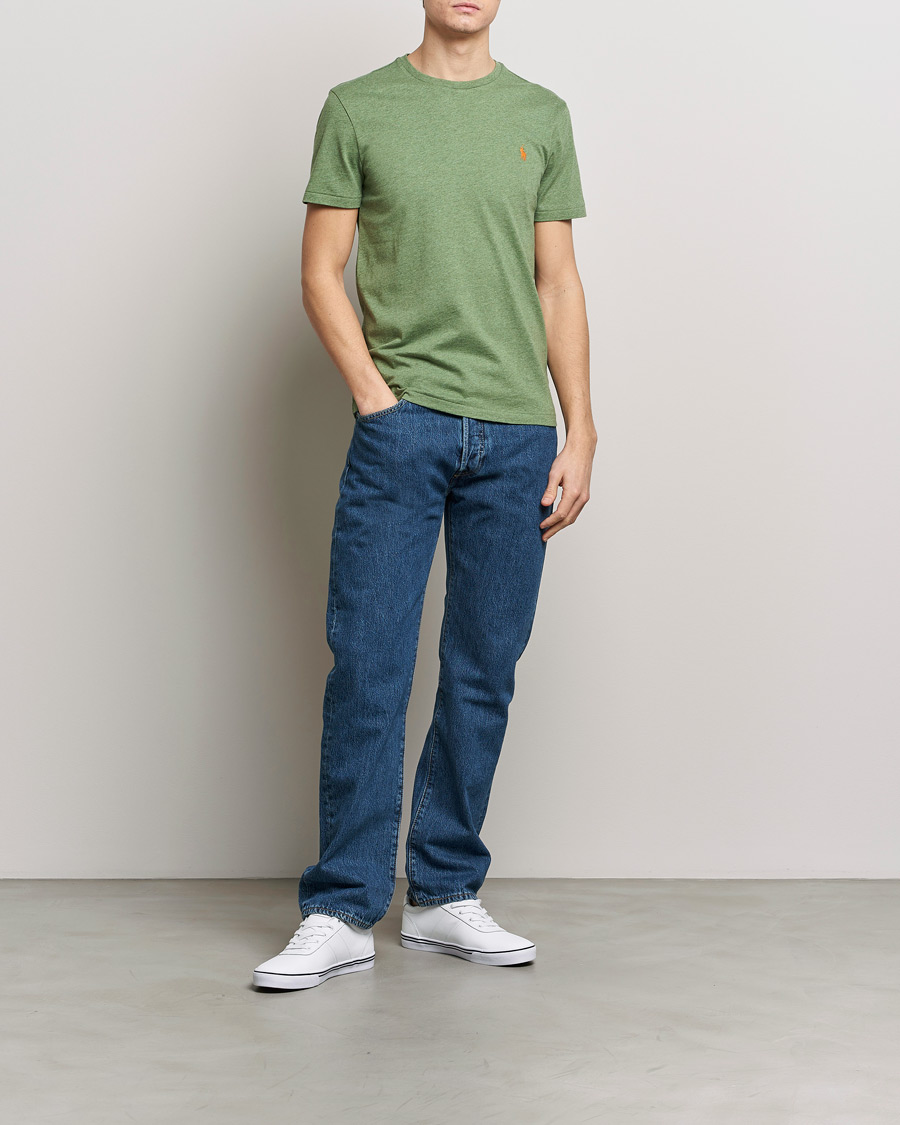 Herren | T-Shirts | Polo Ralph Lauren | Crew Neck T-Shirt Cargo Green Heather