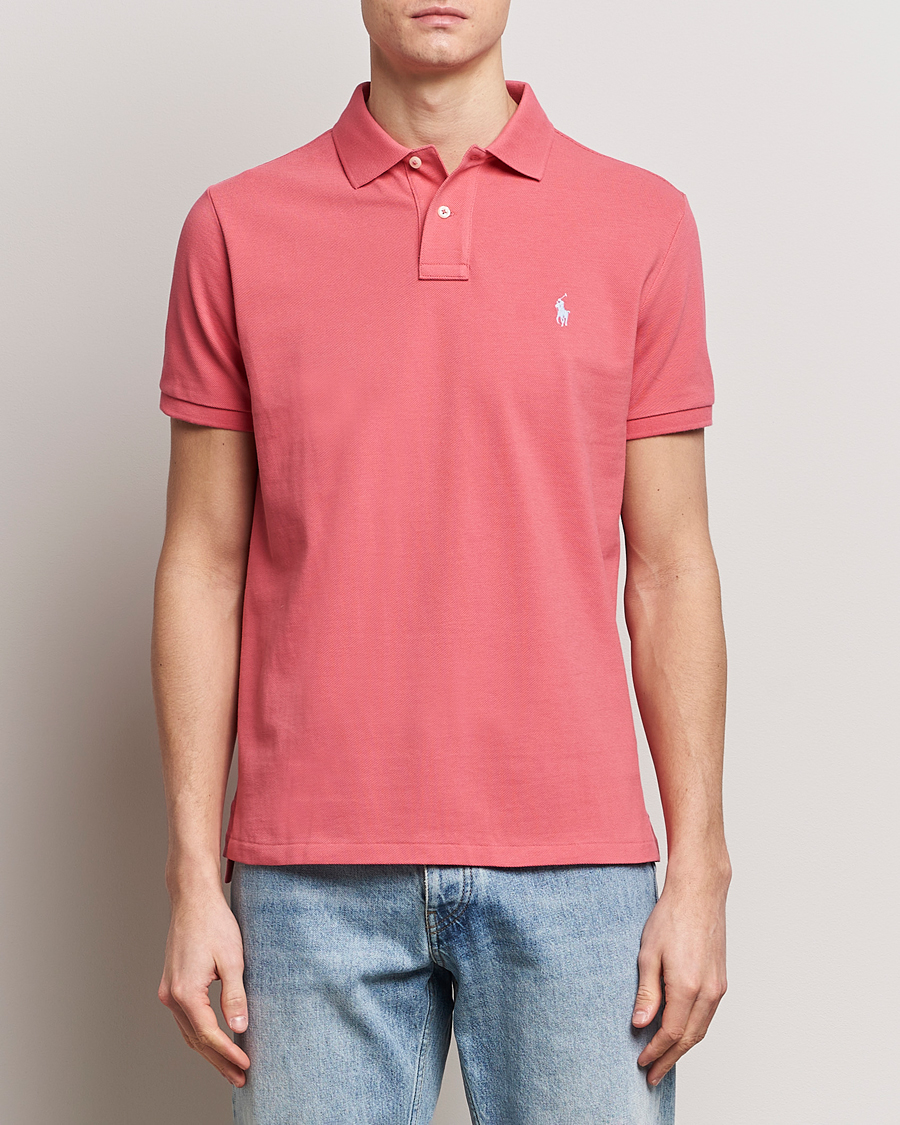 Herren | Poloshirts | Polo Ralph Lauren | Custom Slim Fit Polo Pale Red