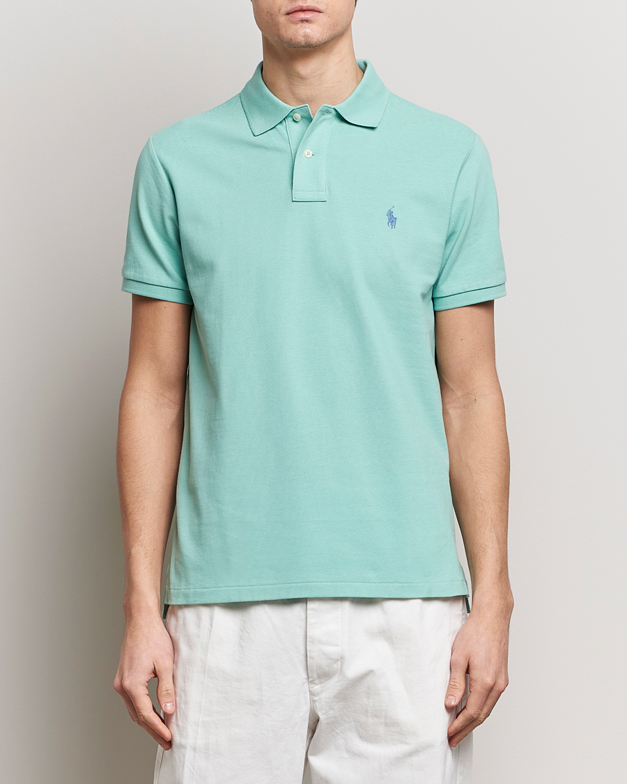Herren | Poloshirts | Polo Ralph Lauren | Custom Slim Fit Polo Celadon