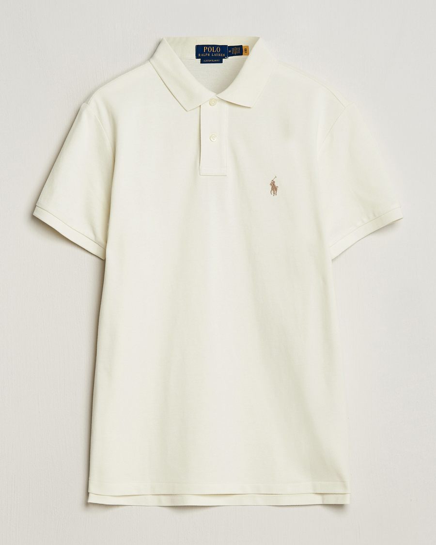 Herren | Poloshirts | Polo Ralph Lauren | Custom Slim Fit Polo Parchment Cream