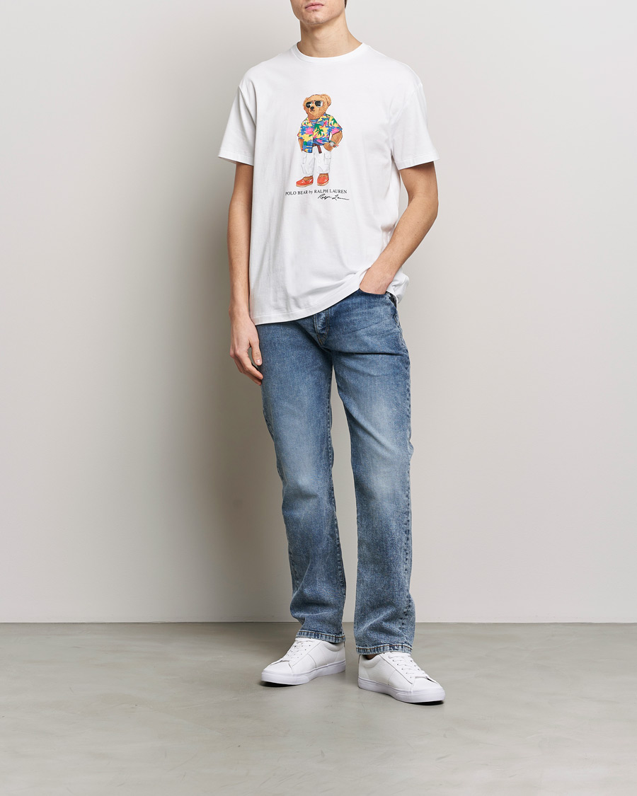Herren | T-Shirts | Polo Ralph Lauren | Printed Bear Crew Neck T-Shirt White